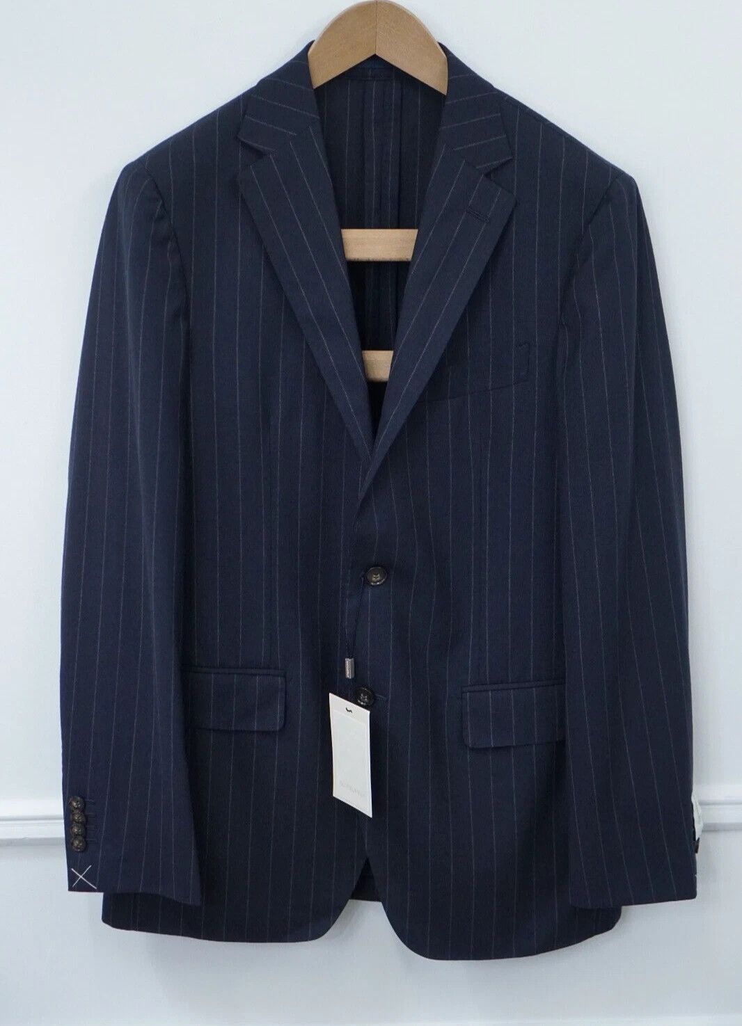 Suitsupply Men Suitsupply Blazer Havana Traveller Navy Blue Wool US40 Size 40R - 1 Thumbnail