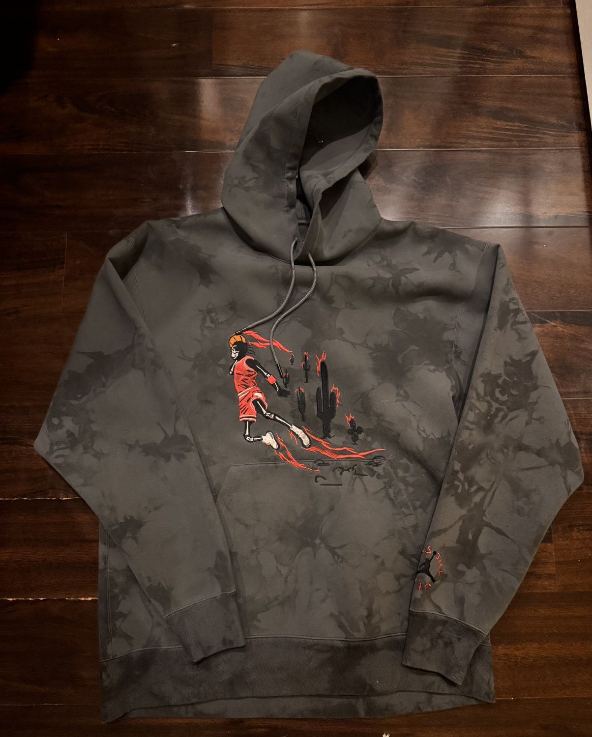 travis scott jordan washed suede hoodie