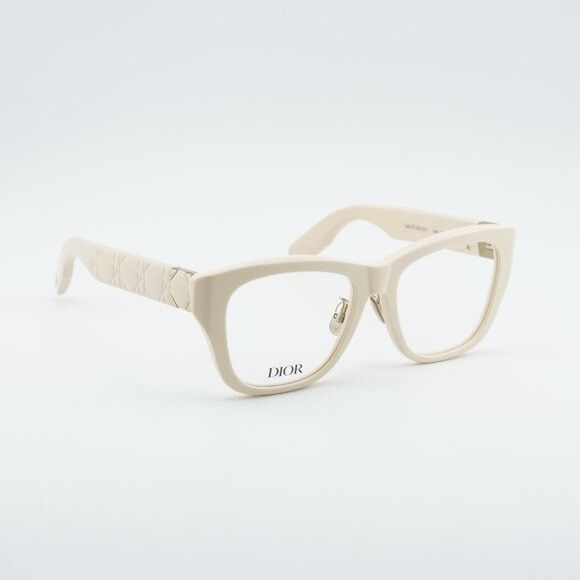 Dior Dior LADY 95.22O S1F 9500 Eyeglasses Ivory 52mm Square Frame Size ONE SIZE - 7 Thumbnail