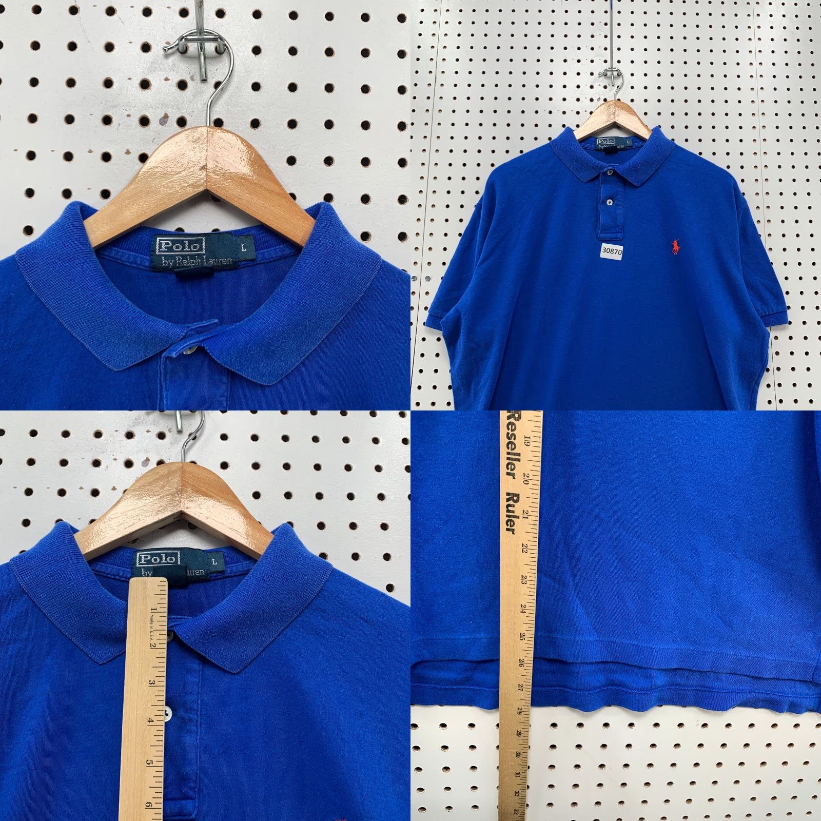 Polo Ralph Lauren Vintage Polo Ralph Lauren Polo Shirt Men Large Blue Short Sleeve Collared Casual Cotton Size US L / EU 52-54 / 3 - 8 Thumbnail