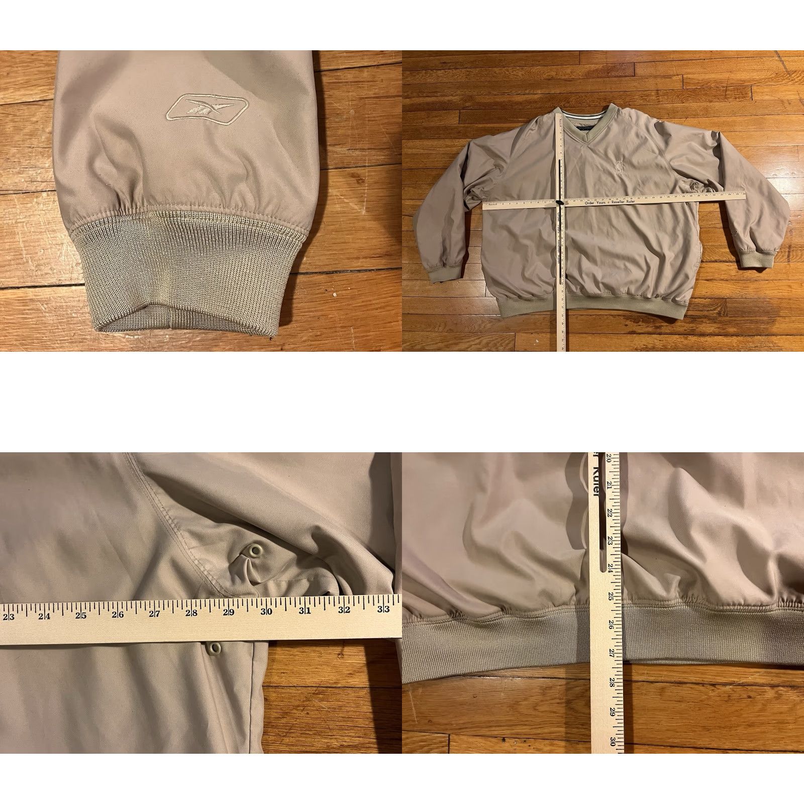 Reebok VINTAGE Reebok Golf NBA Logo Windbreaker Jacket Men's 2XL Beige Size US XXL / EU 58 / 5 - 8 Thumbnail