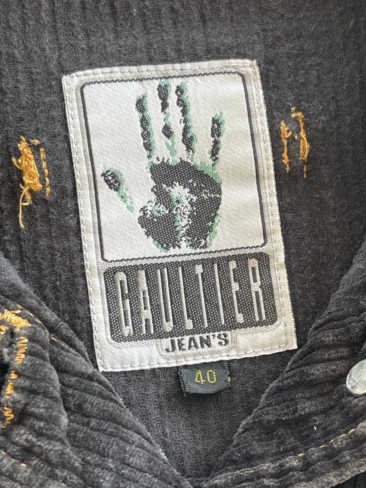 Jean Paul Gaultier AW1992 Gaultier Jeans Black Velvet Jacket Size M / US 6-8 / IT 42-44 - 7 Thumbnail