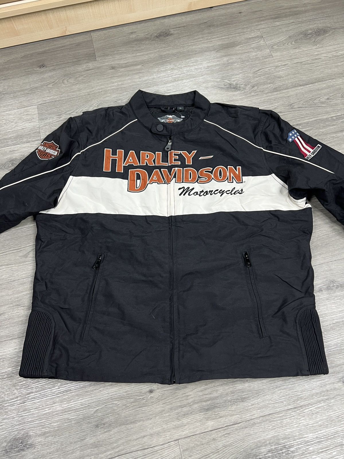 Harley Davidson HARLEY DAVIDSON MOTORCYCLES XL Vented Nylon Racing Jacket Size US XL / EU 56 / 4 - 9 Thumbnail