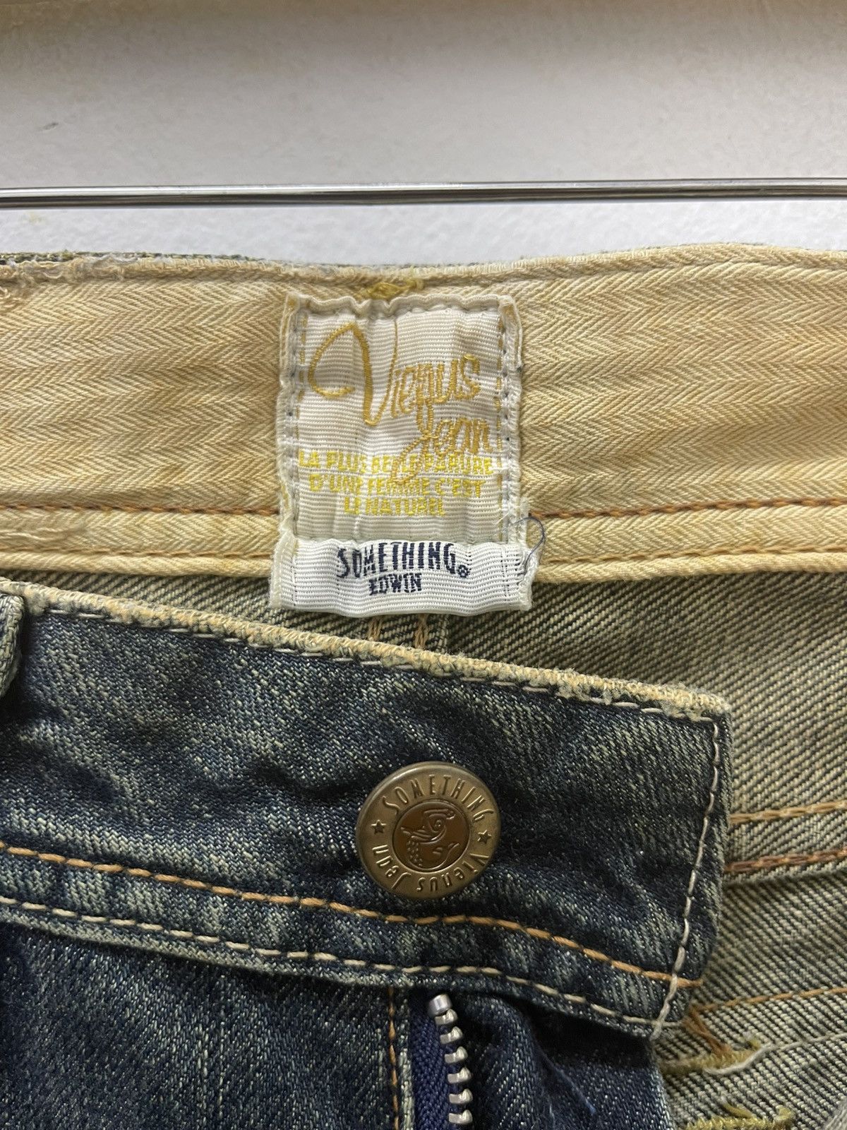 Edwin Rare Vintage VIENUS JEAN Something by Edwin Japan Flare Size US 28 / EU 44 - 9 Thumbnail