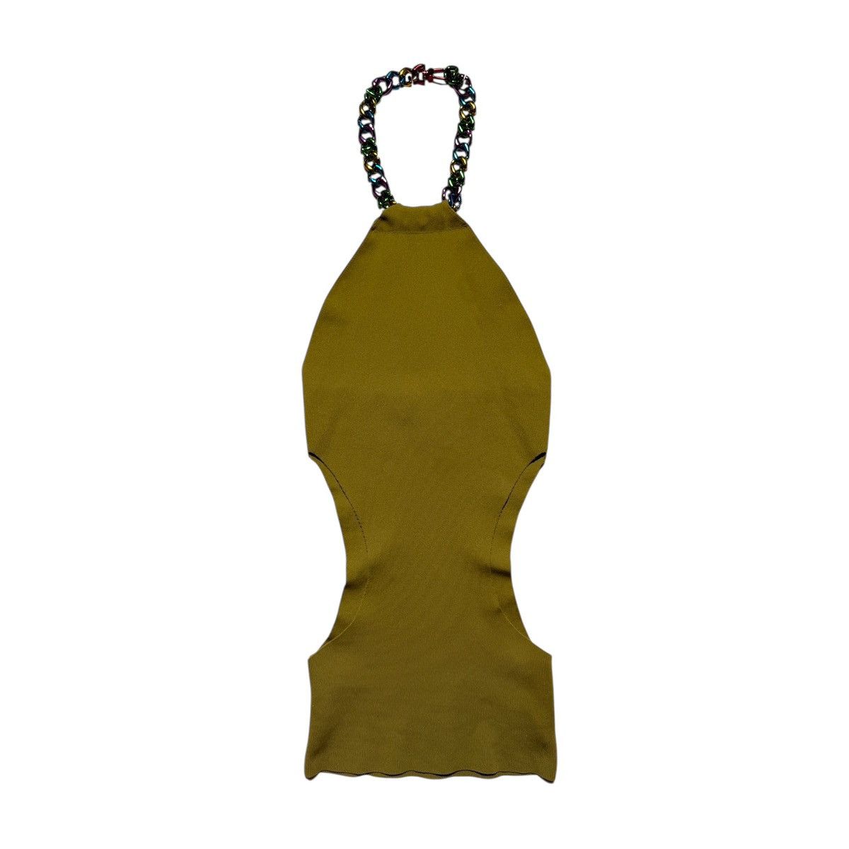GCDS chain link neck halter stretch minidress Size S / US 4 / IT 40 - 1 Thumbnail