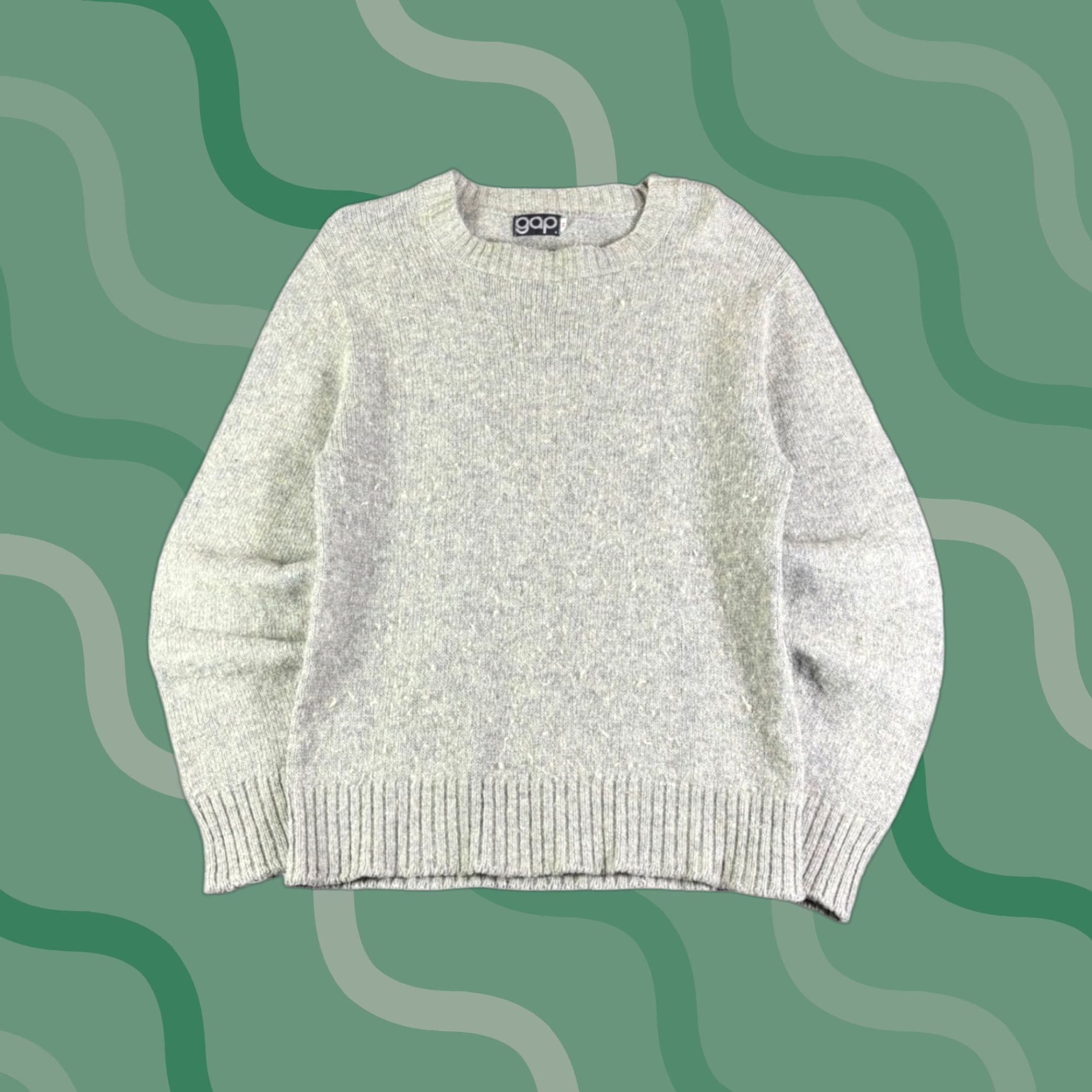 Gap VINTAGE Gap Crewneck Sweater Mens M Gray Knit Long Sleeve Pullover Shirt City 80s Casual Mens Size US M / EU 48-50 / 2 - 1 Thumbnail