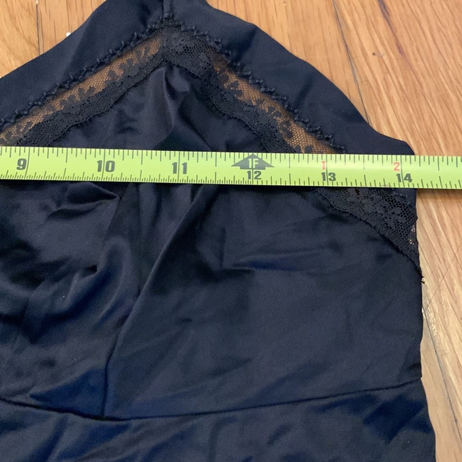 Vintage 60’S vintage black slip slipdress chemise nighty Size XS / US 0-2 / IT 36-38 - 8 Thumbnail