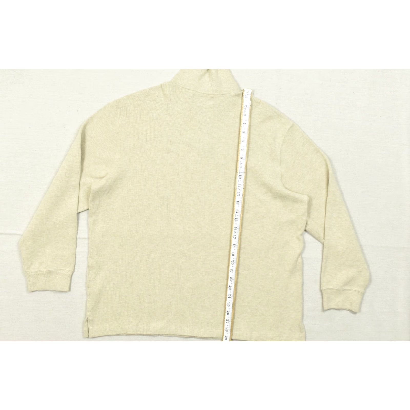 Polo Ralph Lauren Polo Ralph Lauren Sweater Men XXL Beige 1/4 Zip Pullover Cotton Knit NEW Size US XXL / EU 58 / 5 - 3 Thumbnail