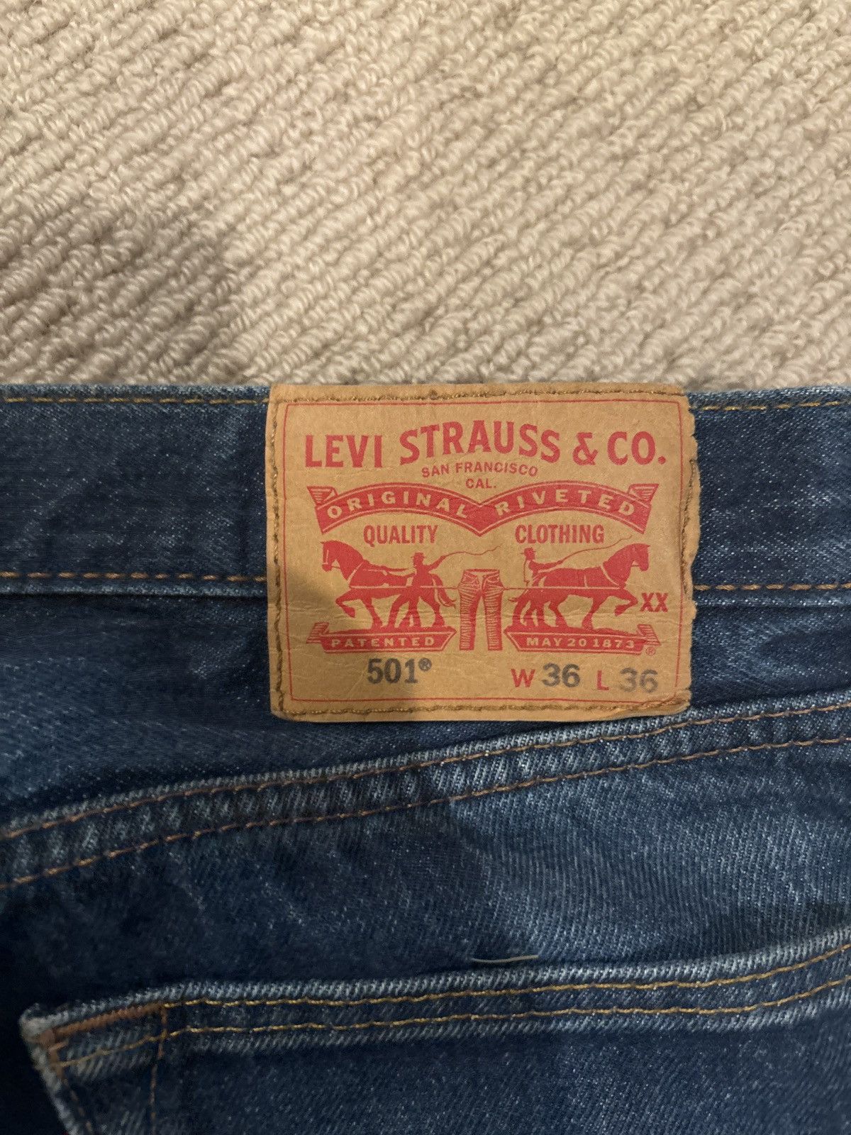 Levi's Vintage Clothing × Vintage Vintage levi 501 blue denim Size US 36 / EU 52 - 3 Thumbnail