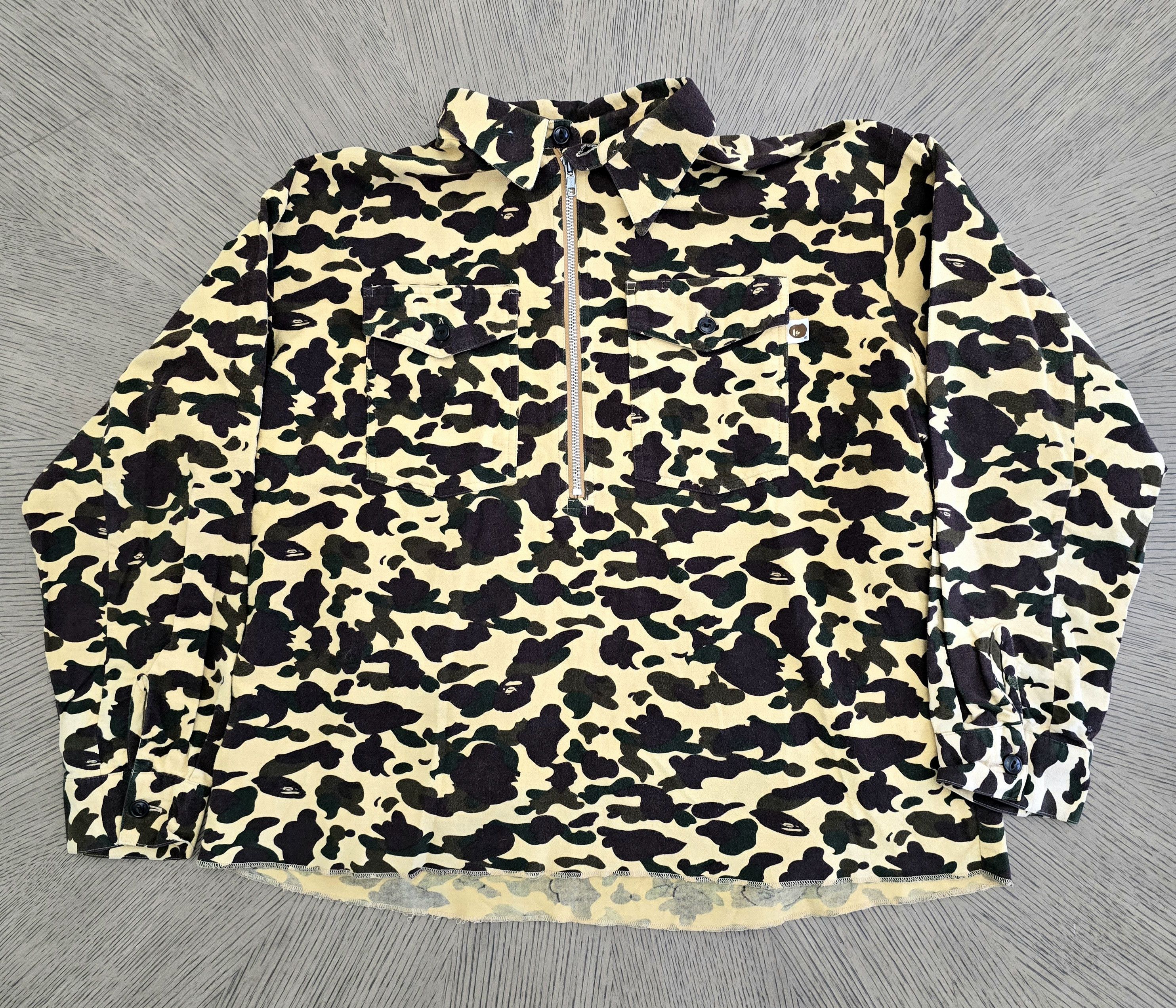 Nigo Vintage 90s BAPE 1st Camo Quarter Zip Shirt – Nigo Era Size US M / EU 48-50 / 2 - 3 Thumbnail