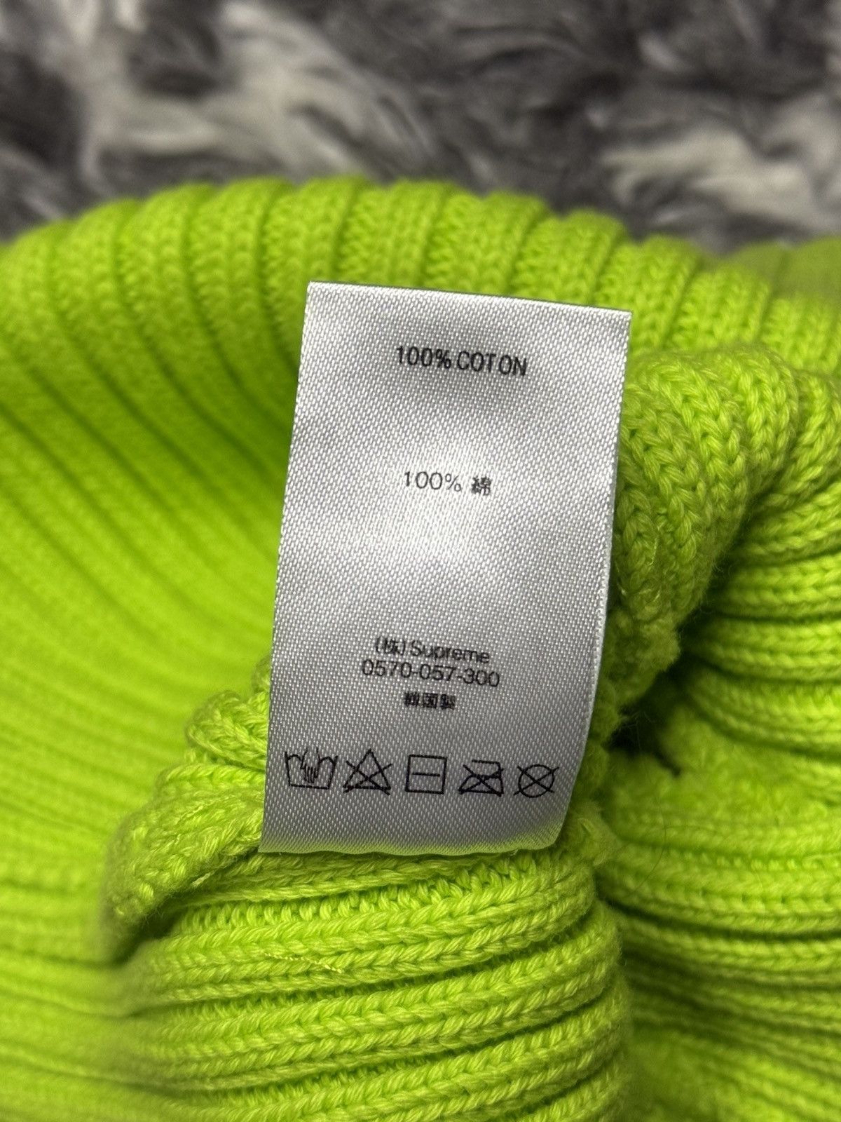 Supreme Supreme Overdyed Beanie Lime Green Size ONE SIZE - 4 Thumbnail