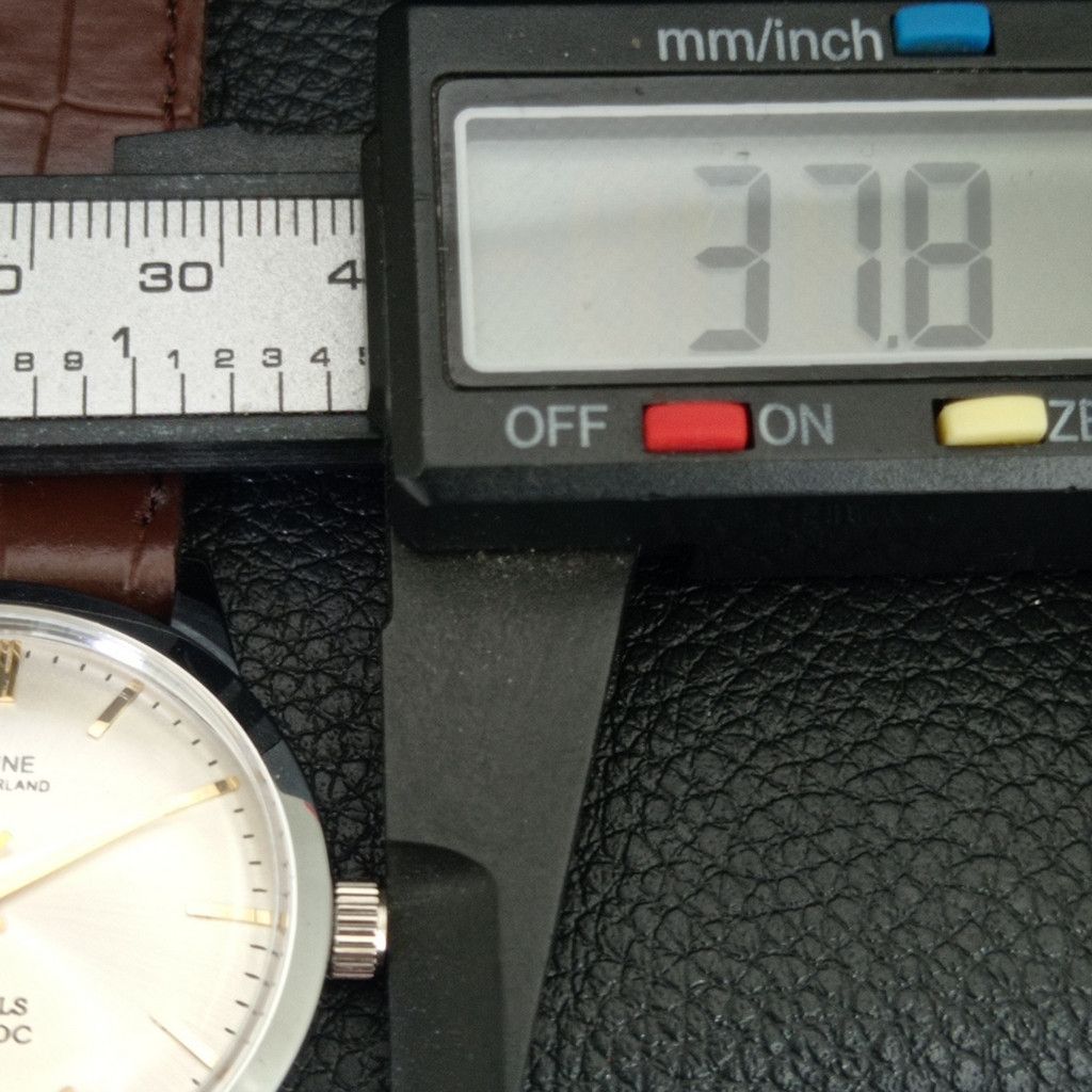 Other VINTAGE MONTINE HAND-WINDING SWISS MENS SILVER WATCH a444153 Size 38 - 7 Thumbnail