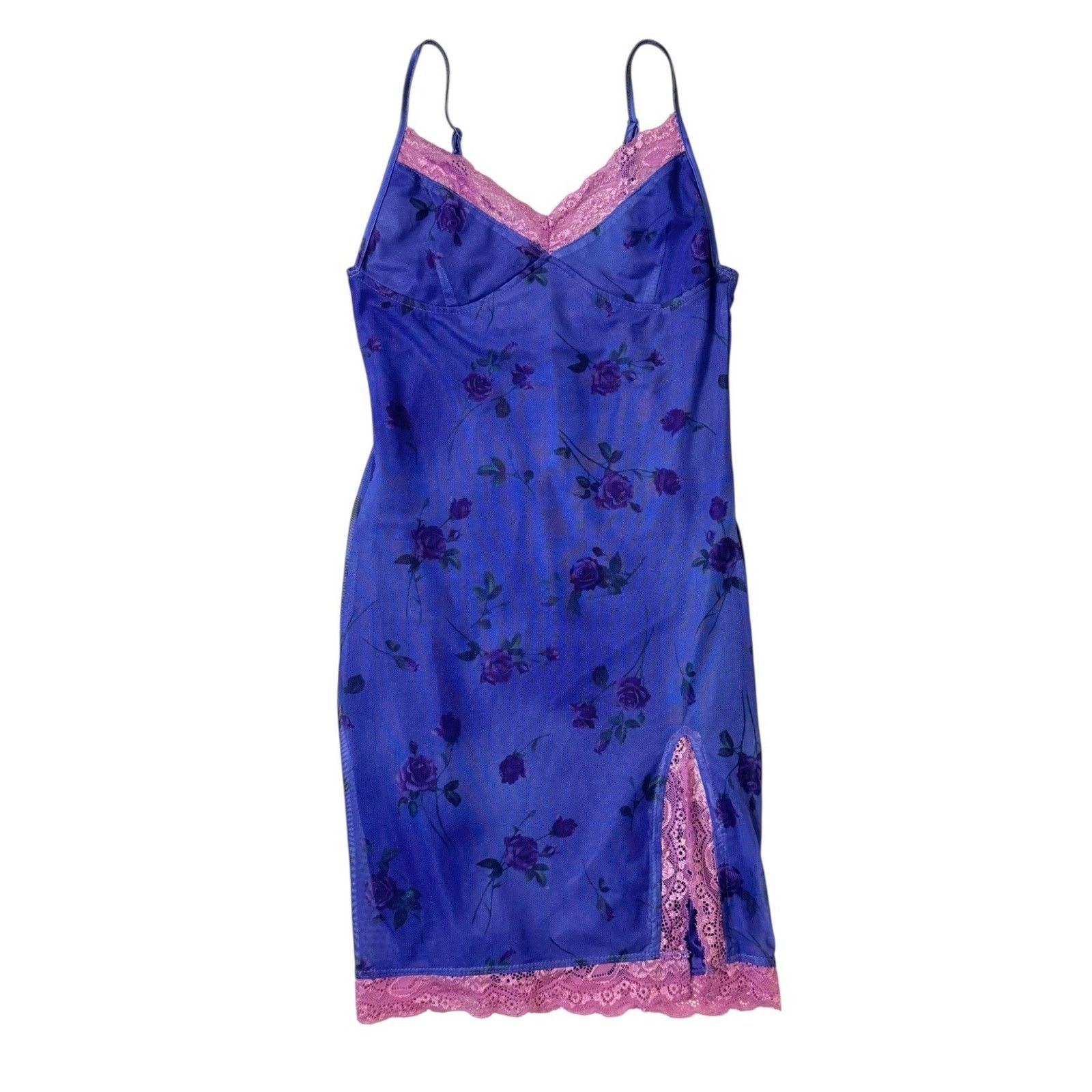 Dolls Kill DOLLS KILL MOTEL Lilac Rose Coty Mini Dress Lace Club Party Size XS / US 0-2 / IT 36-38 - 6 Thumbnail