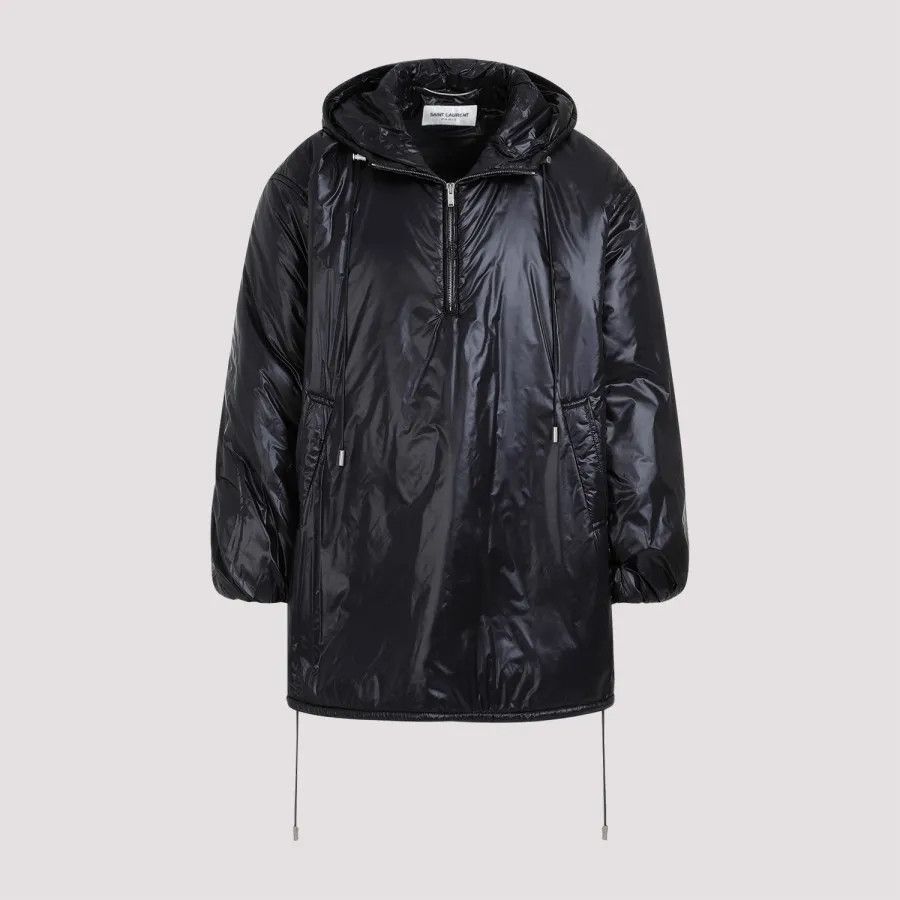Saint Laurent Paris o1tp1o0325 Cassandre Anorak In Nylon in Black Size US M / EU 48-50 / 2 - 1 Thumbnail