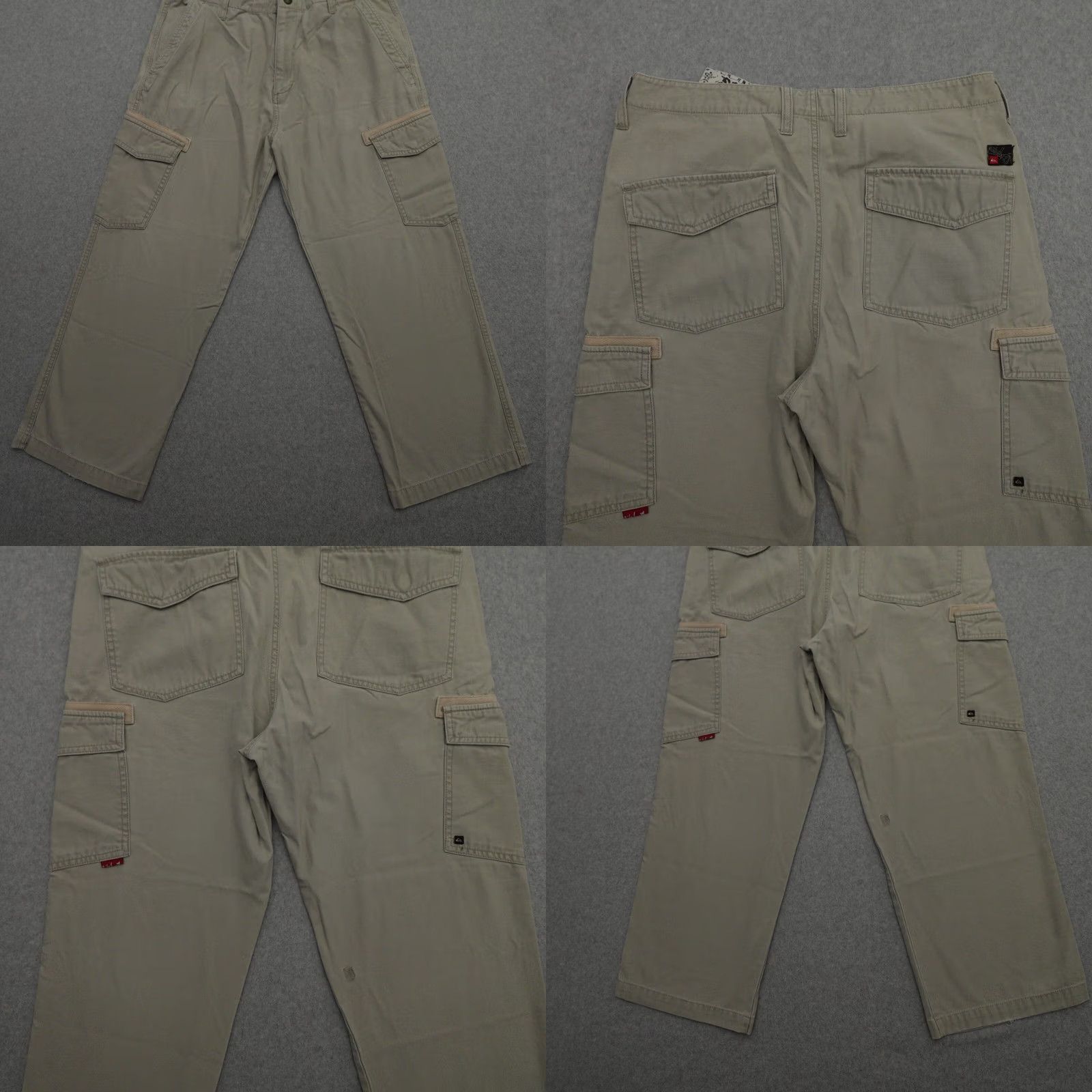 Quiksilver VTG 90s QUICKSILVER Mens 32 (32X26) Baggy Cargo Pants Carpenter Rave Skate Shirt Size US 32 / EU 48 - 9 Thumbnail
