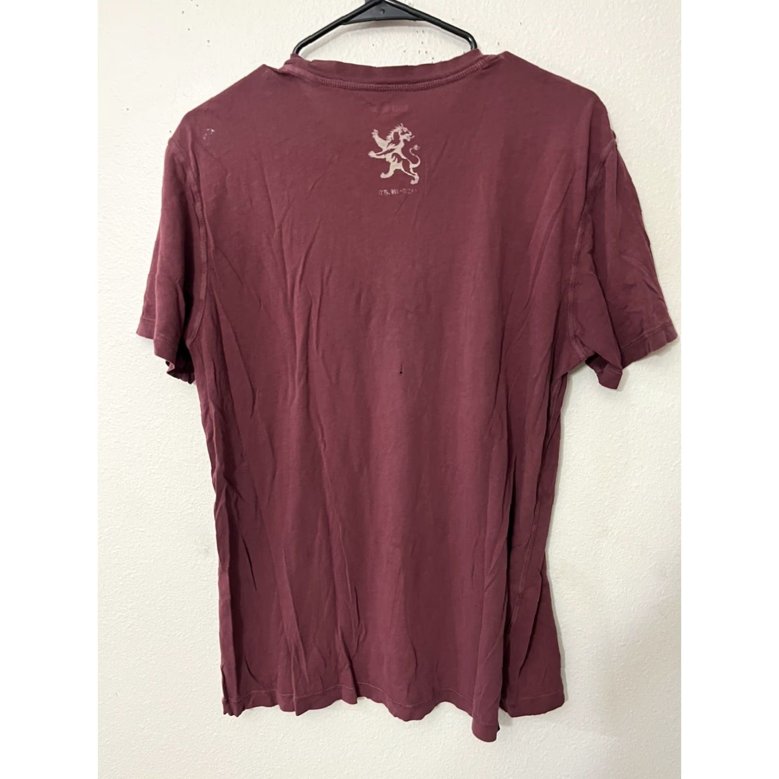Express Express Graphic Print T-Shirt Men Maroon Logo Size L/XL 100% Cotton Crew Neck Short Sleeve Slim Fit, Logo, Express Outlet, Vintage: No Size US L / EU 52-54 / 3 - 3 Thumbnail