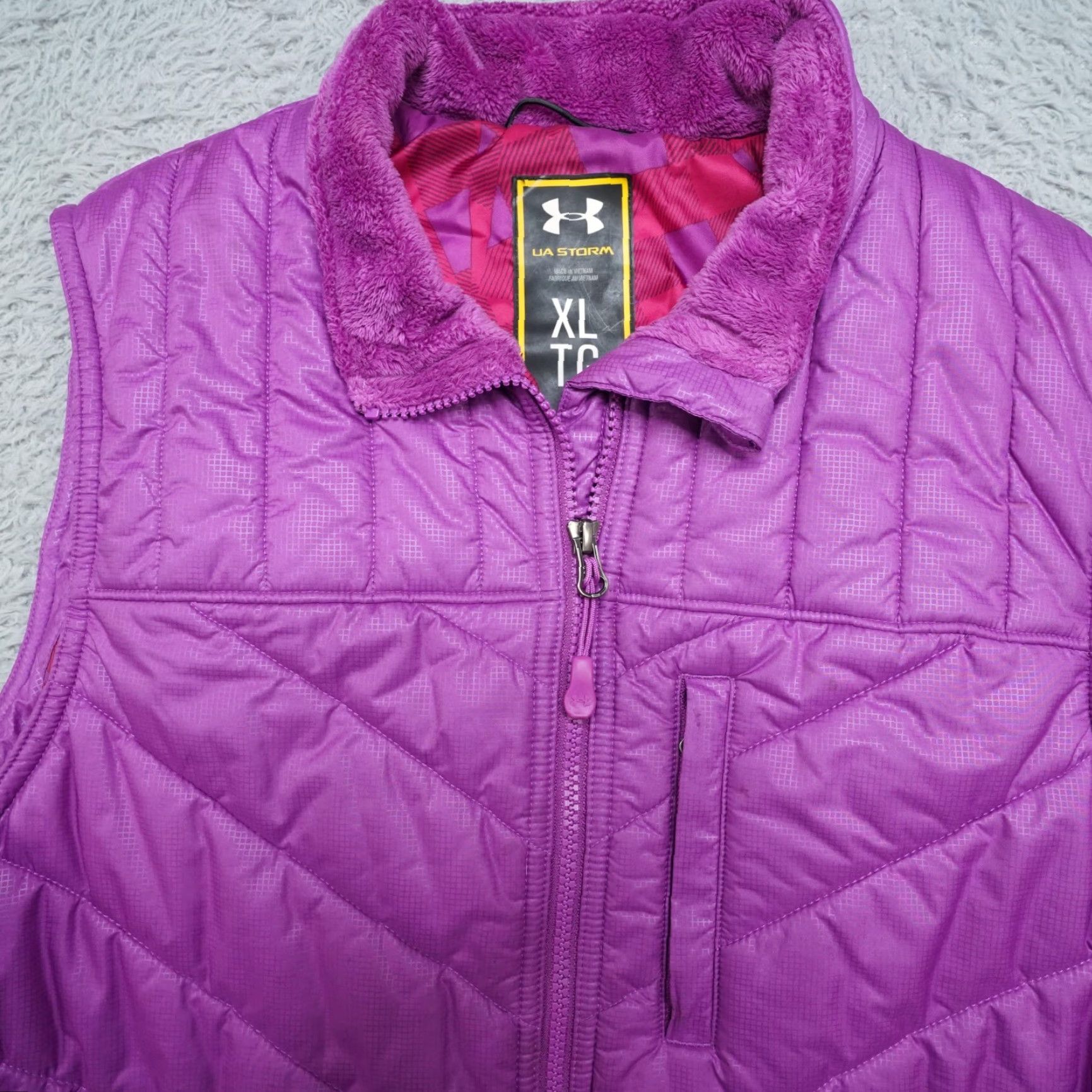Under Armour Under Armour Vest Womens XL Pink UA Storm Quilted Puffer Size XL / US 12-14 / IT 48-50 - 7 Thumbnail