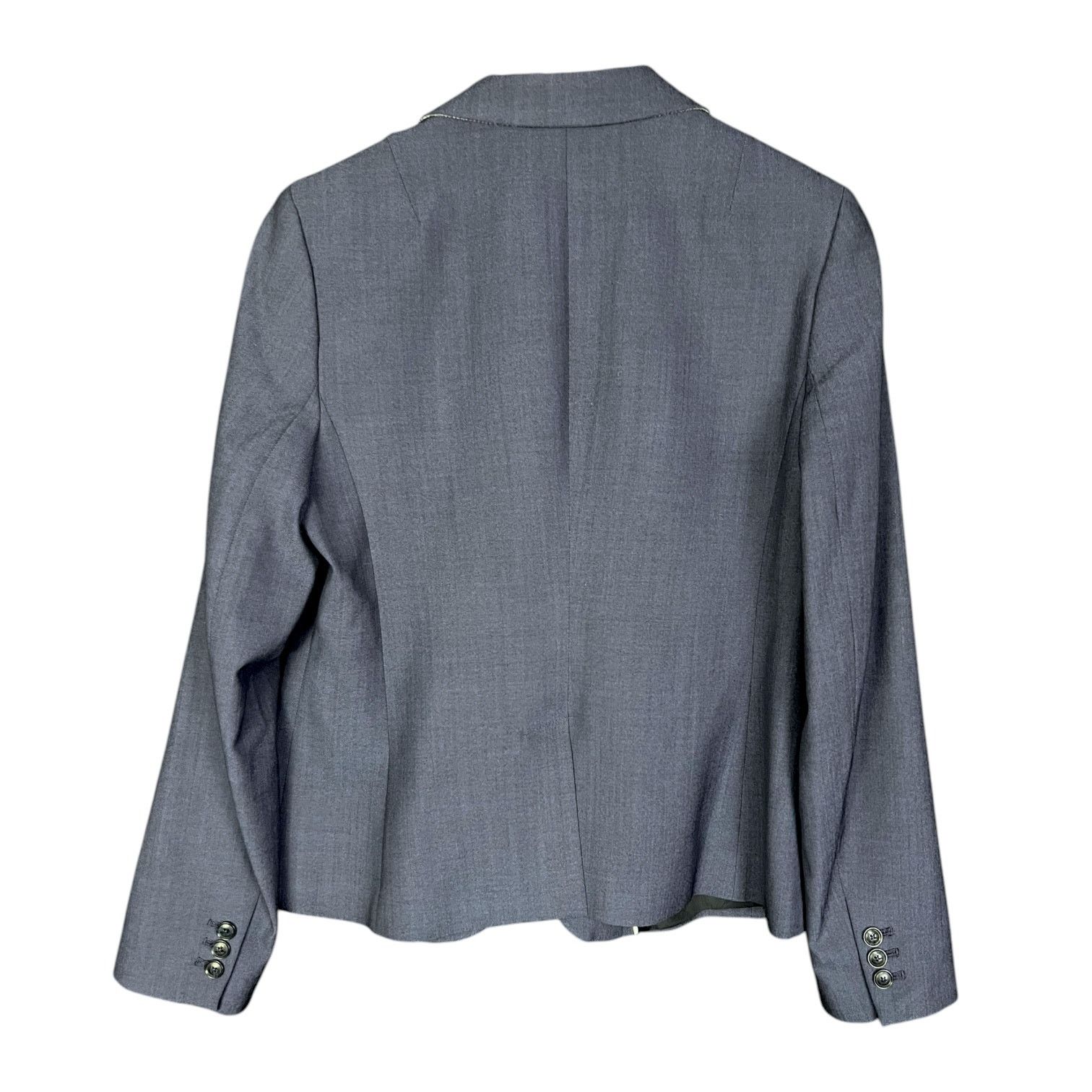 Banana Republic Women's Banana Republic Navy Blue Classic Wool Blazer - 10 Size L / US 10 / IT 46 - 7 Thumbnail