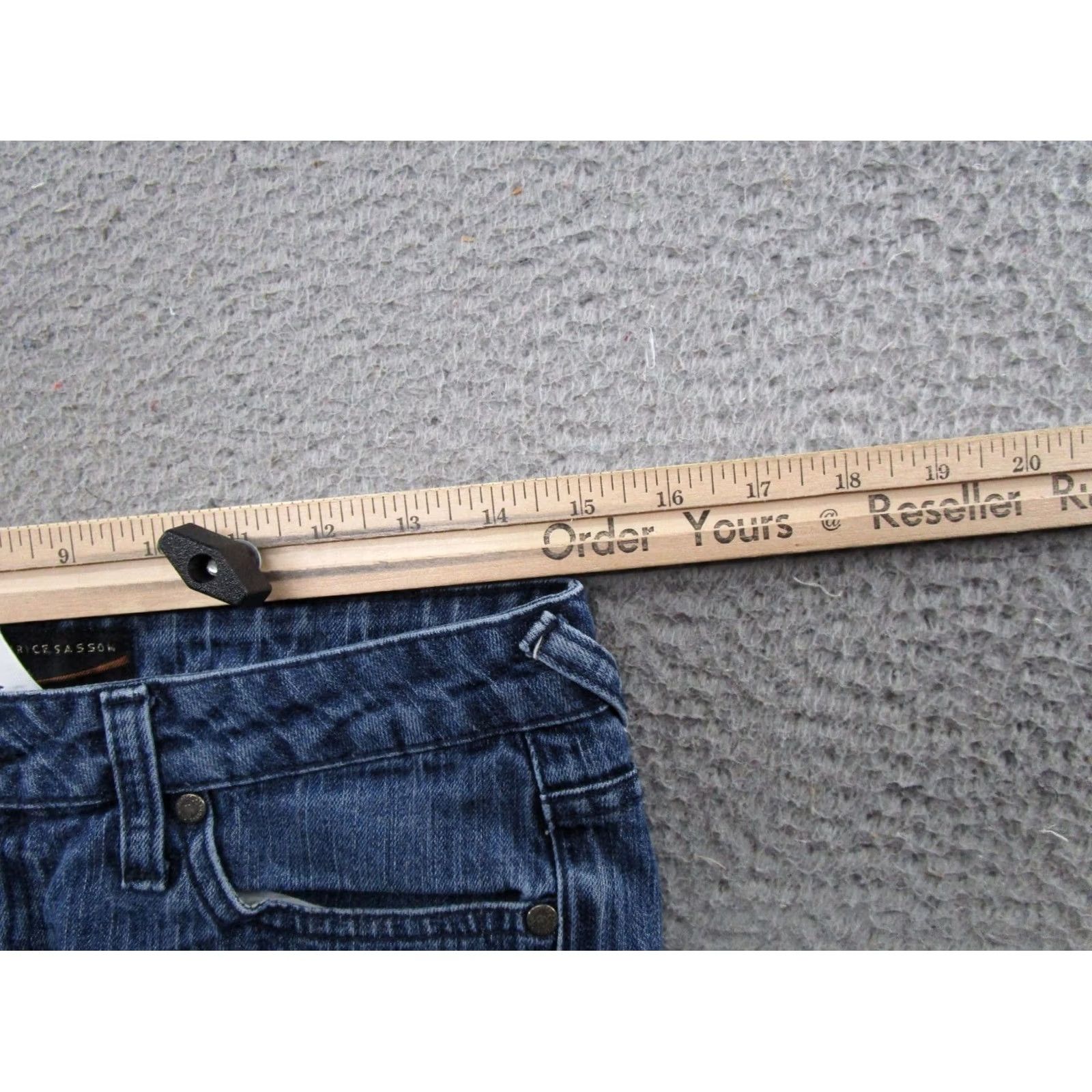 Vintage VINTAGE Maurice Sasson Blue Denim Jeans Size 6 Straight Leg Embroidered Denim Jeans - Womens Regular 5-Pocket Design Blue 90s Style Jeans Men? Size 28" / US 6 / IT 42 - 4 Thumbnail