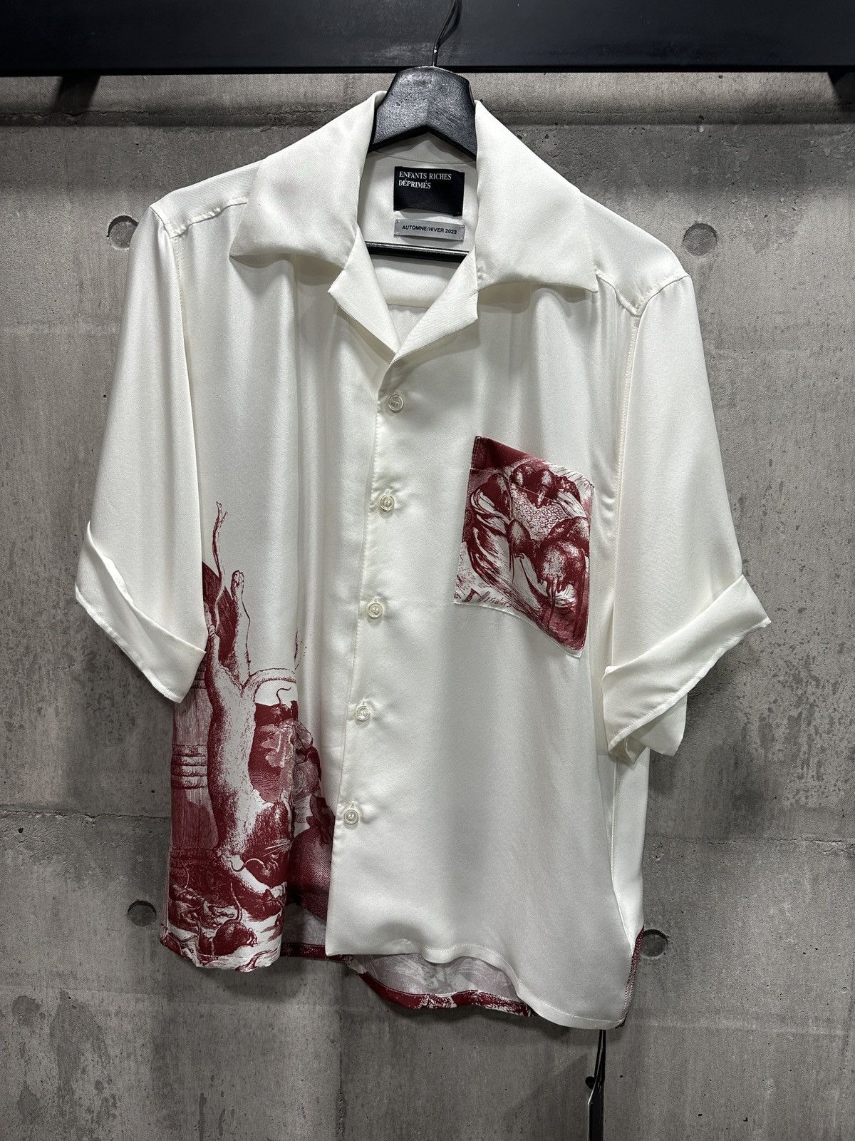 image of Enfants Riches Deprimes Erd Rat Palace Chemise Shirt in White, Men's (Size Small)