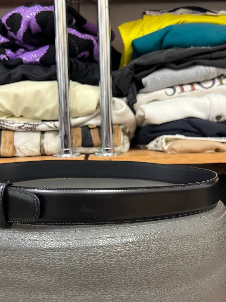 Alfred Dunhill × Leather Leather Glamour Dunhill Luxury Belt Size ONE SIZE - 5 Thumbnail
