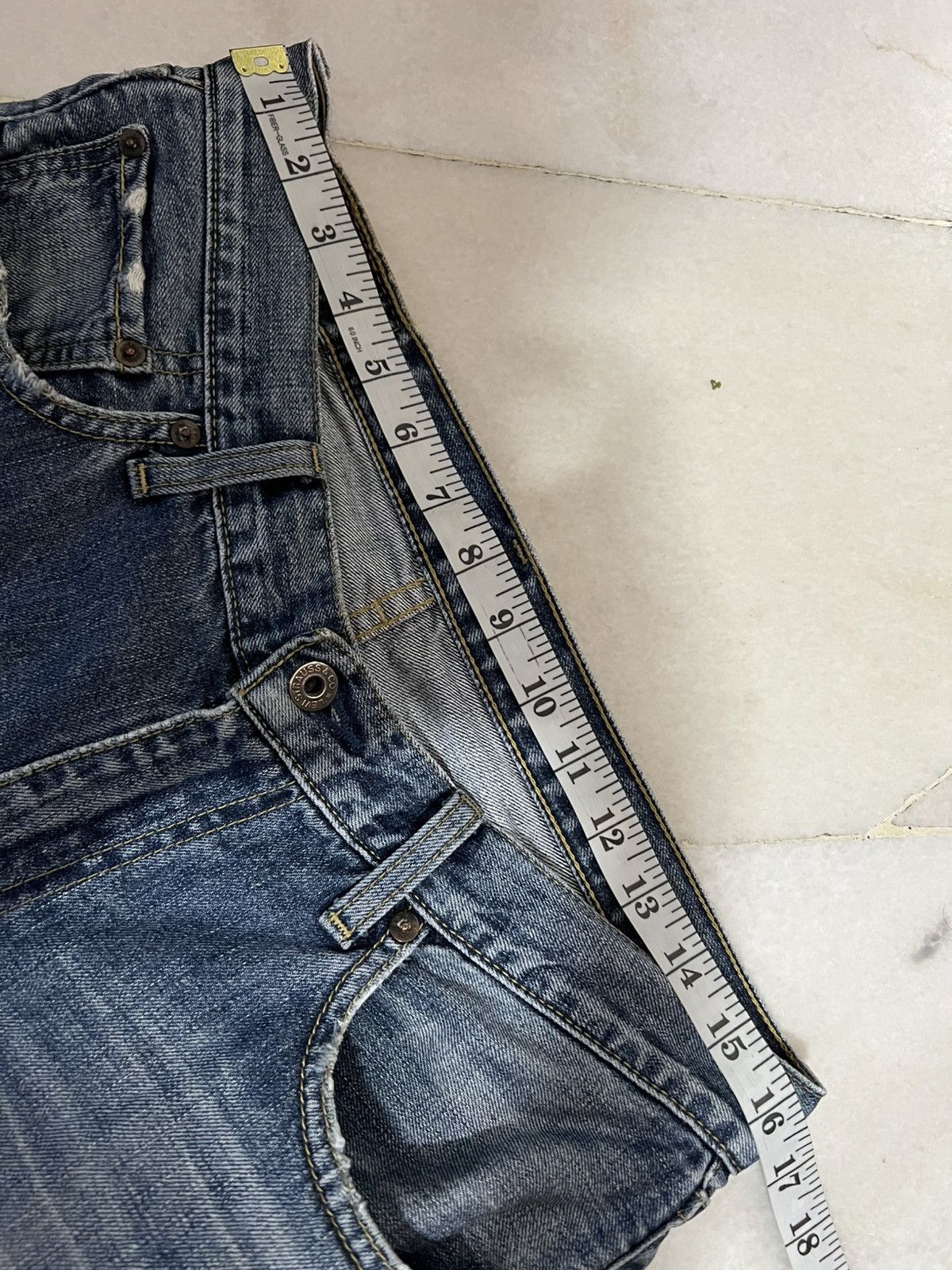 Levi's × Levi's Vintage Clothing 🌈Vintage Levis 502 Distress Light Wash Jean Japan Size US 32 / EU 48 - 17 Thumbnail