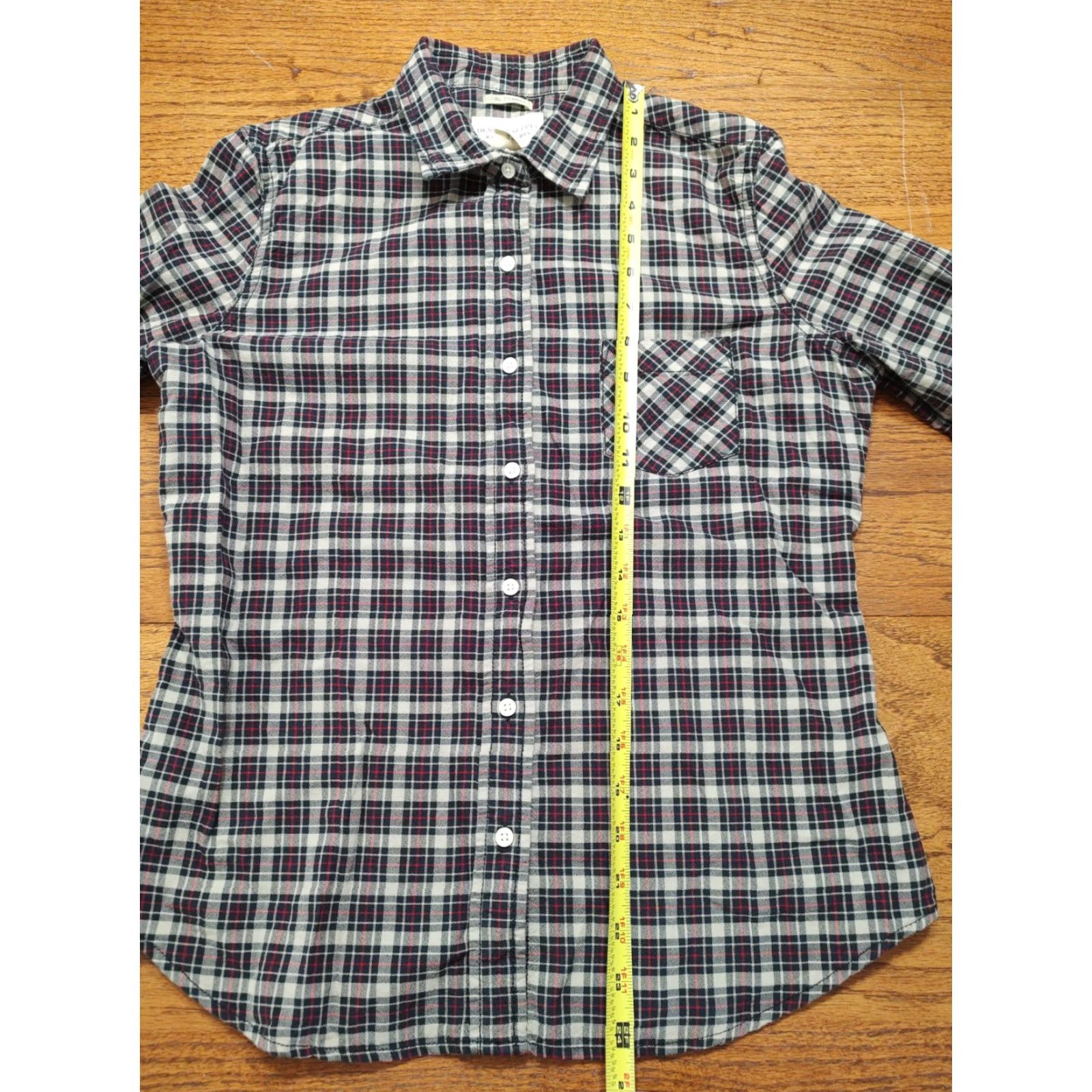 Vintage VINTAGE Denim & Supply Ralph Lauren Womens RL Tomboy Blue Red Plaid Button Shirt Medium Size M / US 6-8 / IT 42-44 - 5 Thumbnail