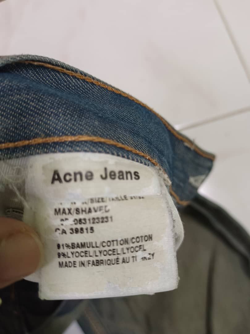 Acne Studios Acne Jeans Mud Wax Washed Distressed Finishing Jeans Size US 31 - 10 Thumbnail
