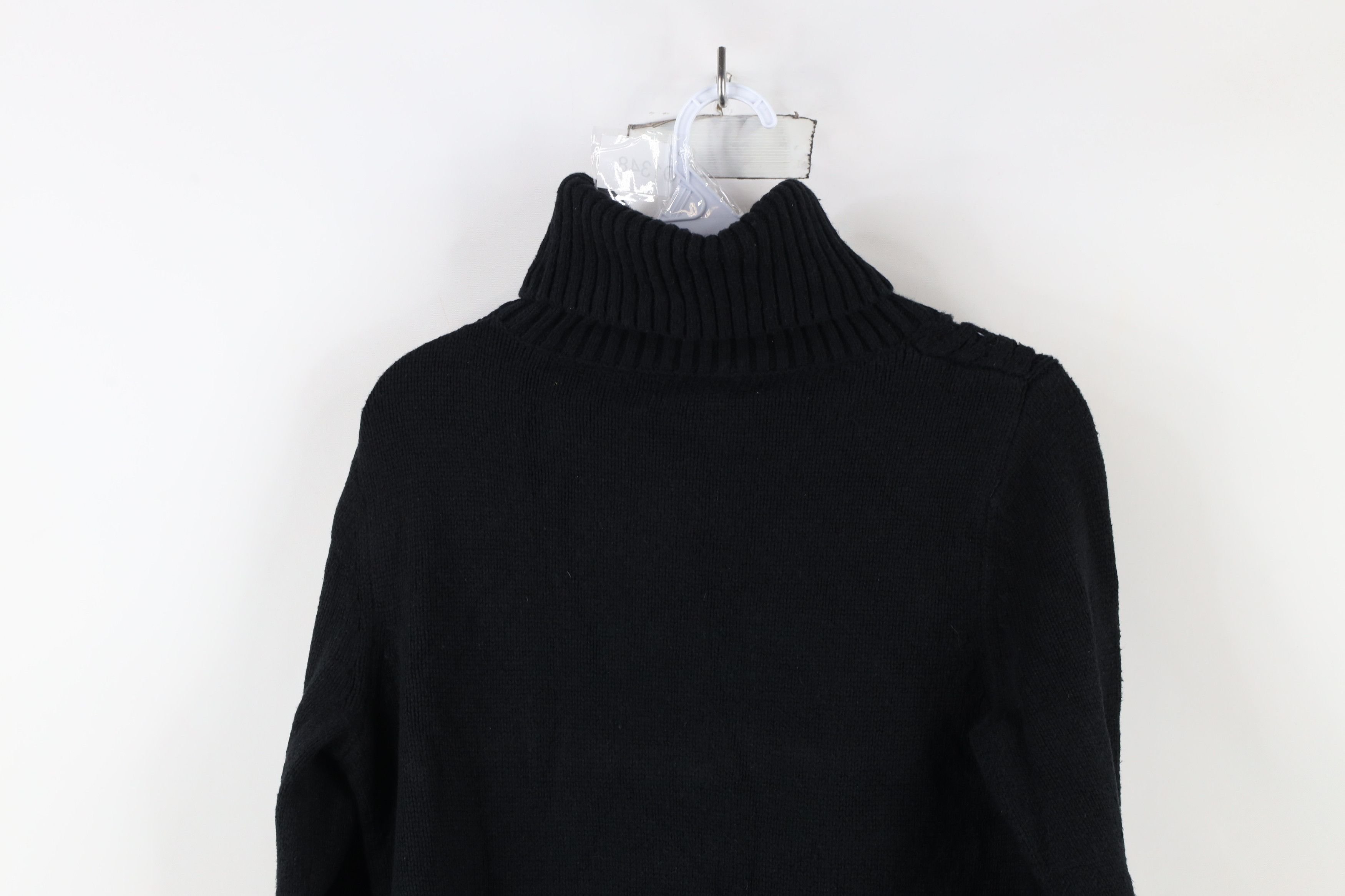 Banana Republic × Vintage Banana Republic Chunky Cross Weave Knit Turtleneck Sweater Size M / US 6-8 / IT 42-44 - 8 Thumbnail