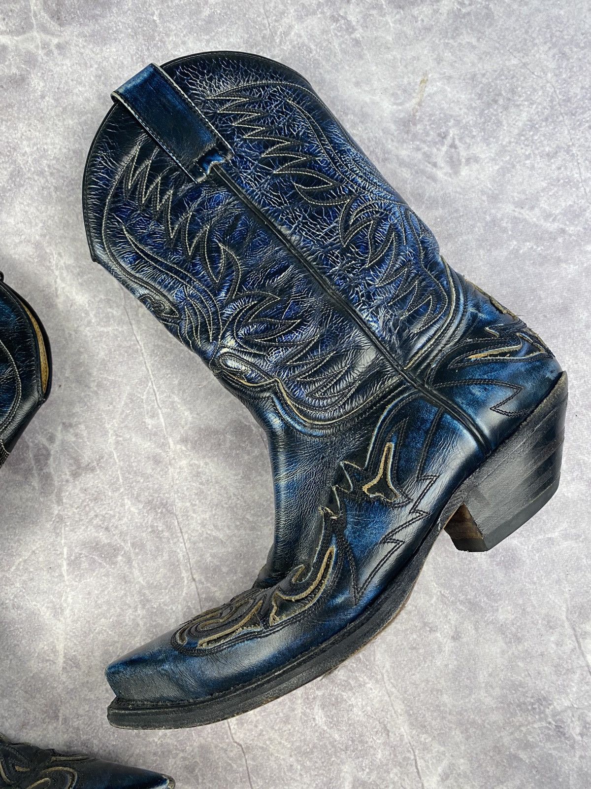 Sendra Sendra Vintage Western Boots Rare Blue Colour Size: 42 Size US 8.5 / EU 41-42 - 4 Thumbnail