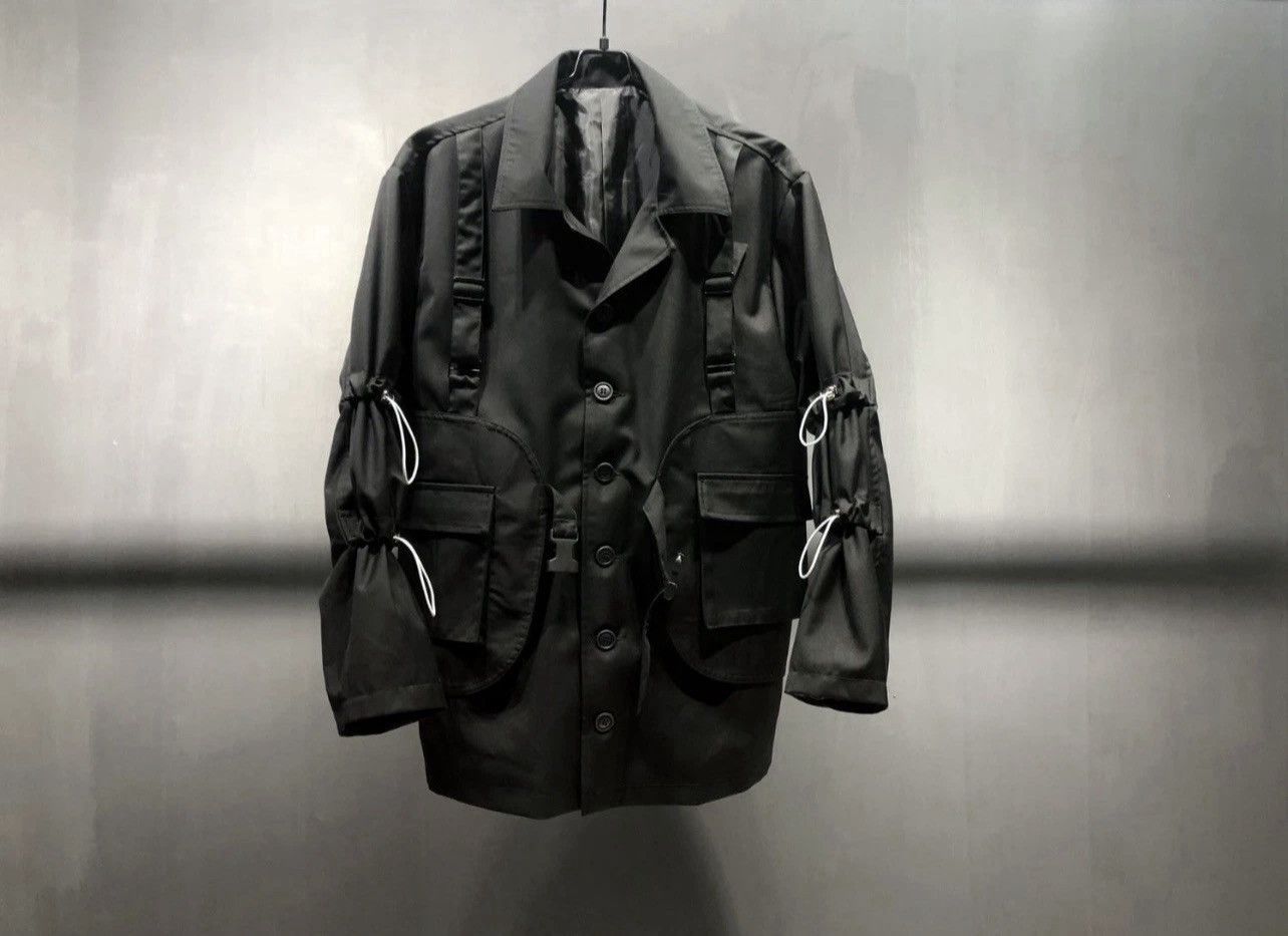 Other GZKIMNAR Black Blazer w/ Buckles 42R (L) Techwear Jacket Size 42R - 5 Thumbnail