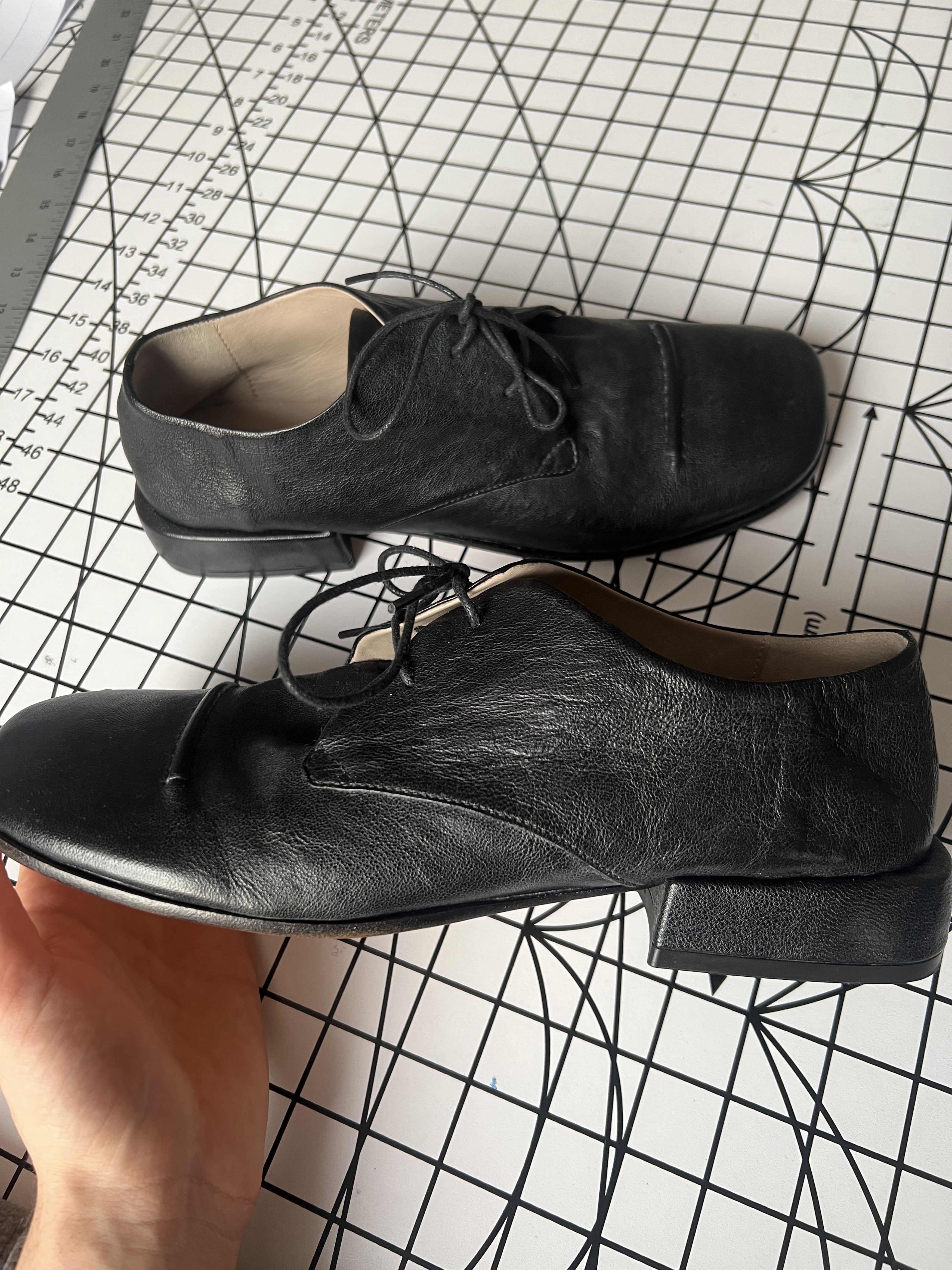Other Made in Italy Square Toe Lambskin Derbys Size US 8 / EU 41 - 2 Thumbnail