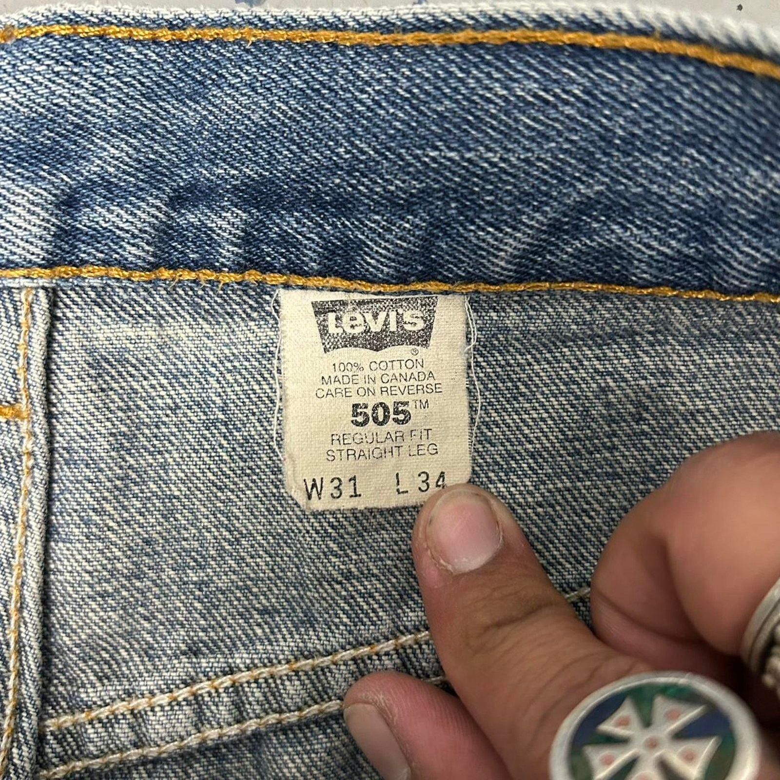 Levi's VTG Levi's 505 blue jeans Size US 31 - 5 Thumbnail
