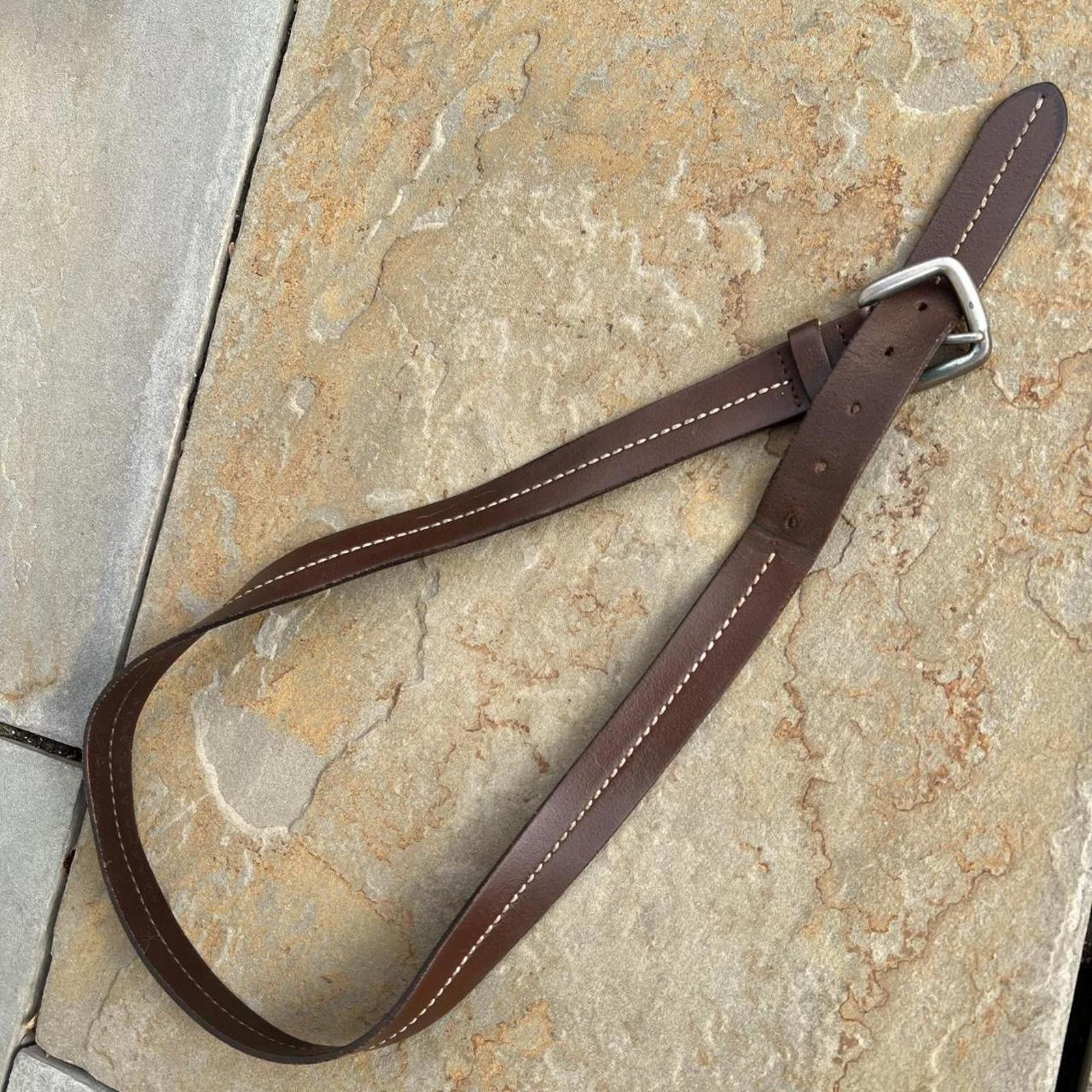 Banana Republic Y2K 2010 Dark Brown Italian Leather Belt Made in Italy Size ONE SIZE - 1 Thumbnail