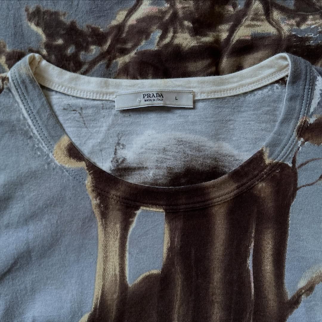 Prada Archive F/W2004 Runway Roman Ruins Landscape Printed