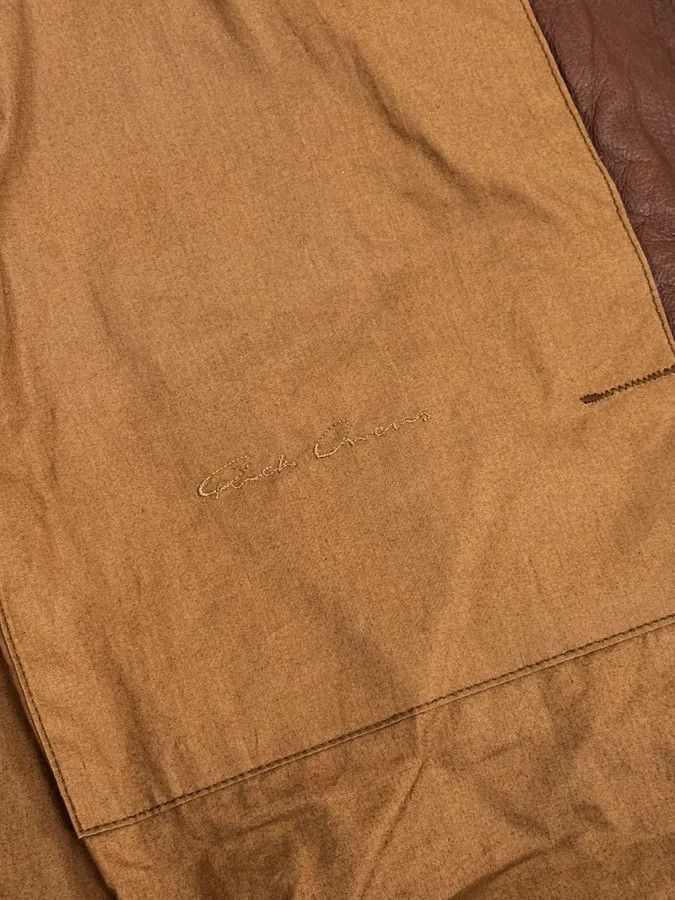Rick Owens SS2014 Rick Owens Brown Avant-Garde Hooded Leather Jacket Size US M / EU 48-50 / 2 - 10 Thumbnail
