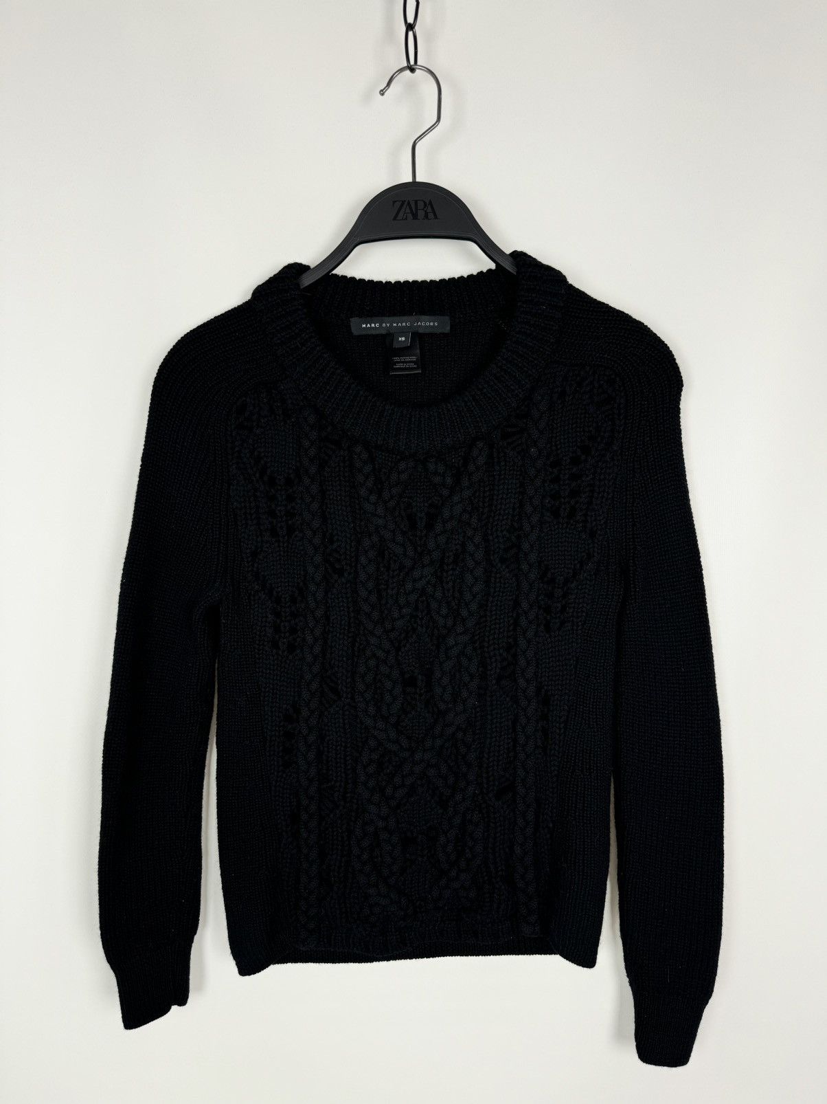 Marc by Marc Jacobs Marc by Marc Jacobs Cable Knit Wool Sweater Size XS / US 0-2 / IT 36-38 - 2 Thumbnail