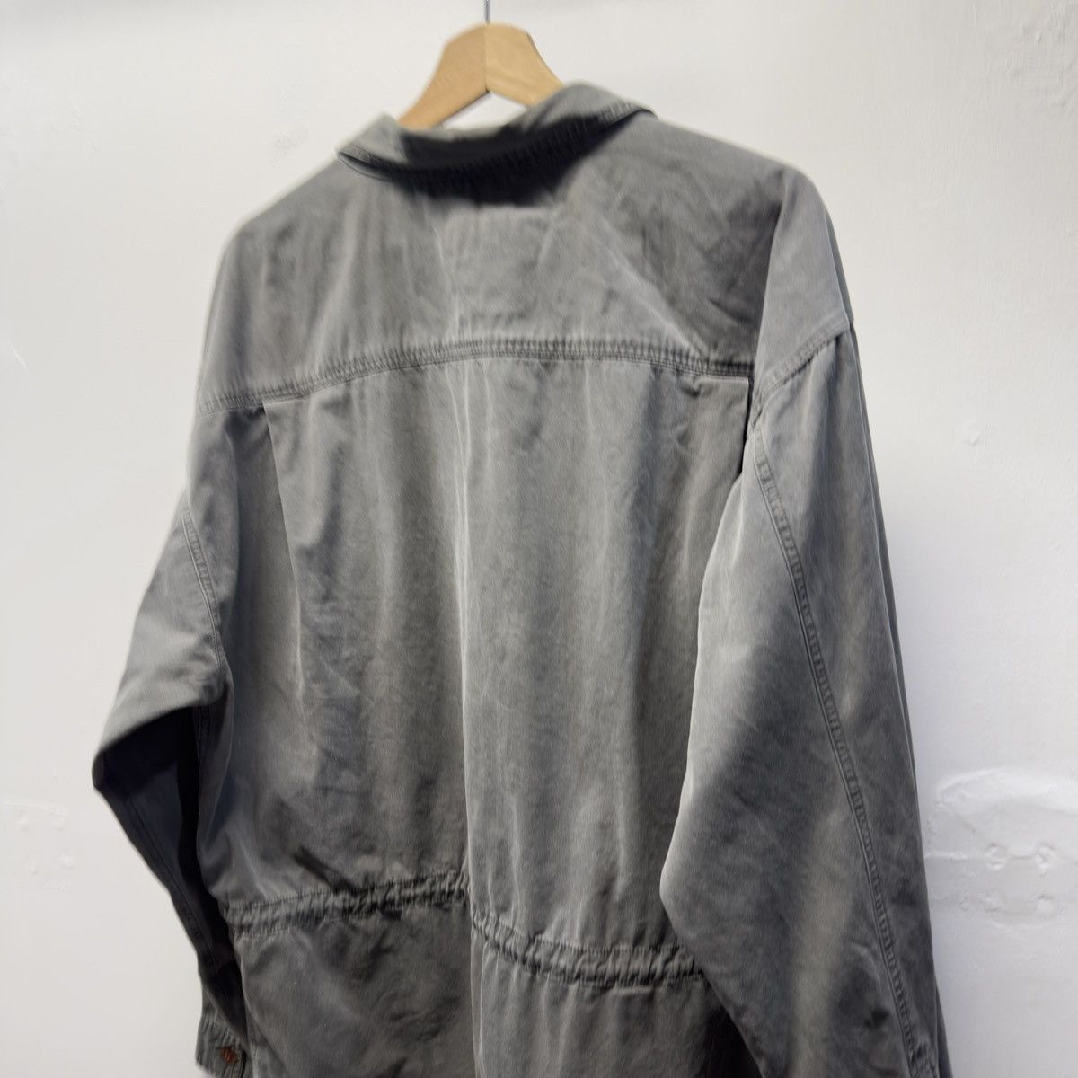 Vintage Faded Grey Cotton Jacket ERD Grunge Chrome Size US XL / EU 56 / 4 - 4 Thumbnail