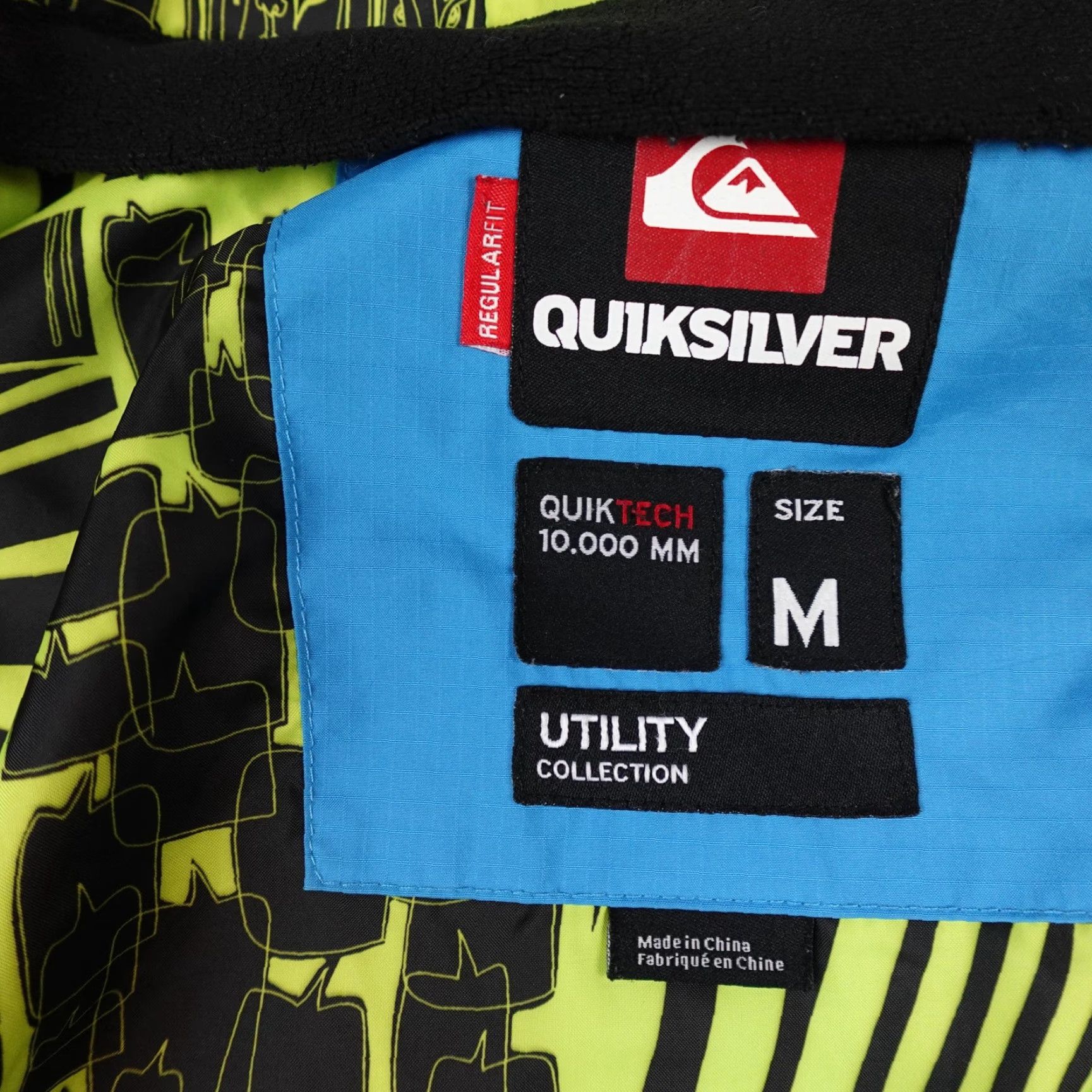 Quiksilver Quiksilver Jacket Mens M Blue QuikTech 10,000mm Utility Hooded Ski Snow Waterproof Windproof Full Zip Pockets Adjustable Casual Activewear Size US M / EU 48-50 / 2 - 6 Thumbnail