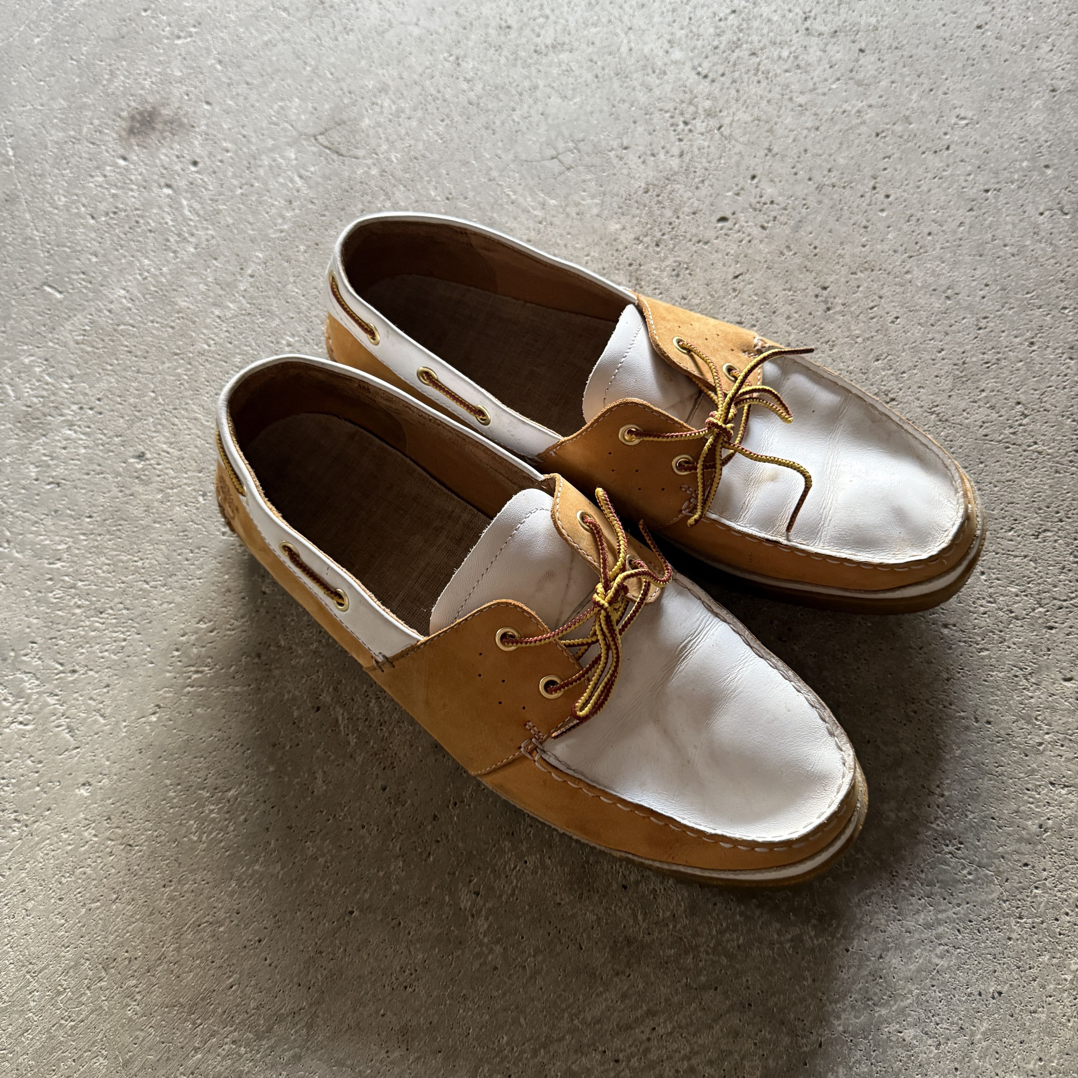 Timberland vintage y2k beige suede leather timberland boat shoes Size US 12 / EU 45 - 1 Thumbnail