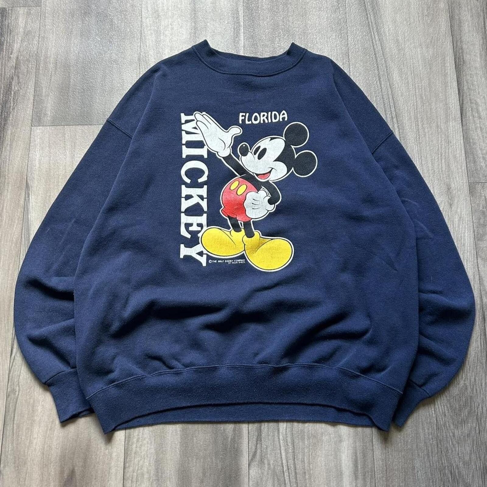 Disney Vintage 90’s Disney Florida Mickey Mouse navy sweatshirt XL Size US XL / EU 56 / 4 - 1 Thumbnail