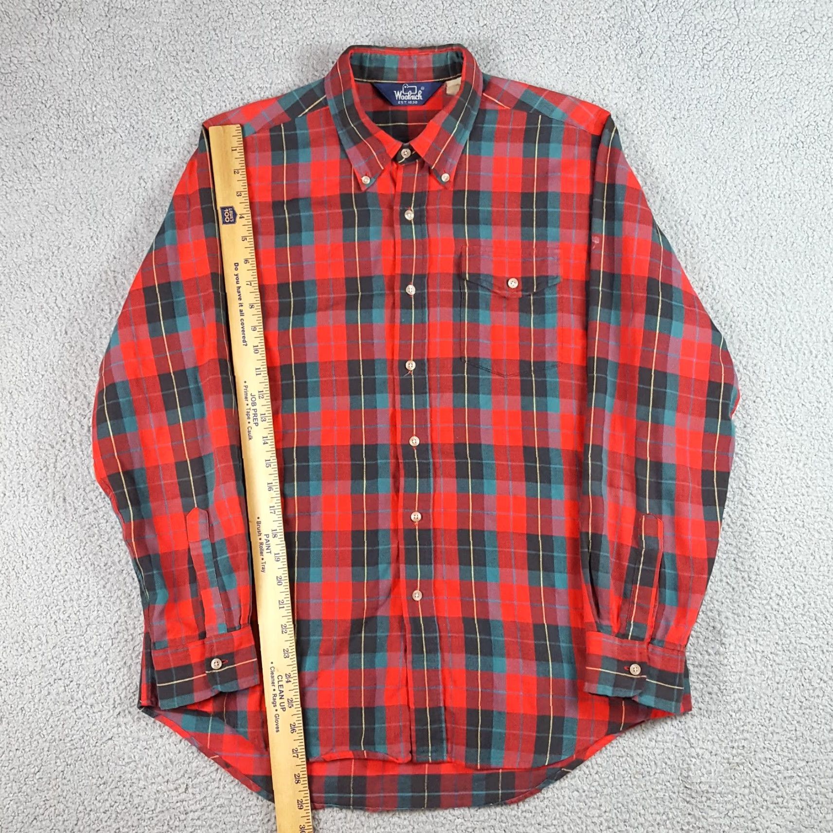 Vintage VINTAGE Woolrich Button-Up SHIRT XL Red Plaid 80s Lumberjack Flannel Men’s Size XL Western Hunting Workwear Size US XL / EU 56 / 4 - 8 Thumbnail