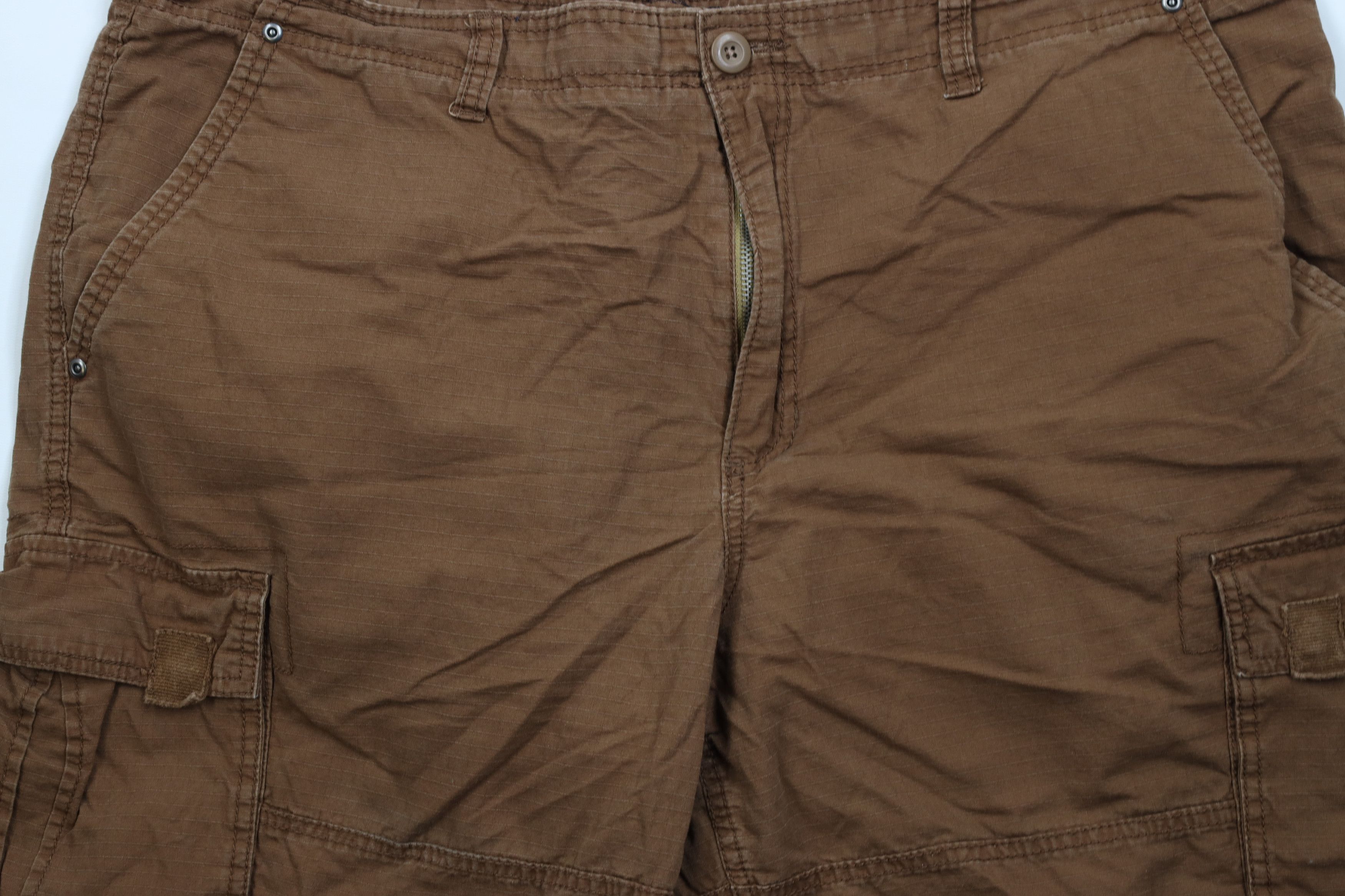 Ocean Pacific Vintage Ocean Pacific OP Surfing Ripstop Cargo Shorts Brown Size US 42 / EU 58 - 3 Thumbnail