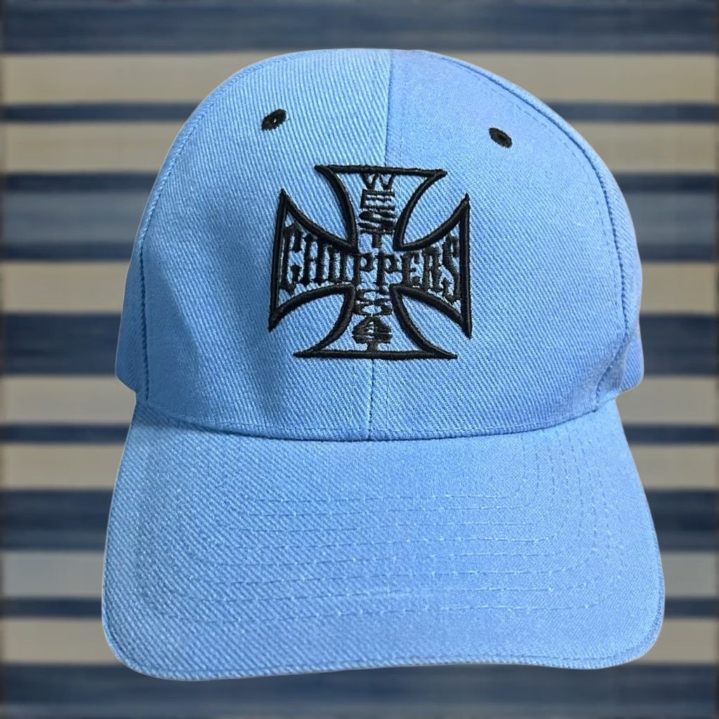 West Coast Choppers VINTAGE West Coast Choppers Hat Cap Baseball Cap Adjustable Men Blue Jesse James USA Motorcycle Y2K One Size Mens Cap Size ONE SIZE - 1 Thumbnail