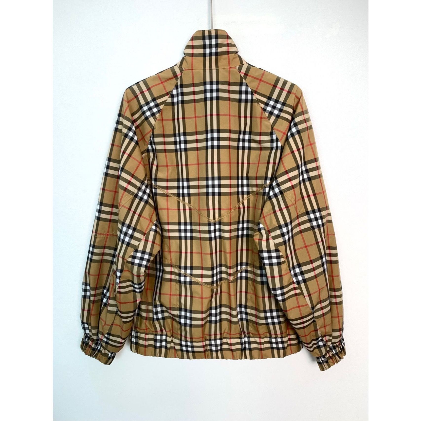 Burberry Burberry Classic Plaid Stand-Up Collar Zipper Jacket Brown S Size US S / EU 44-46 / 1 - 6 Thumbnail