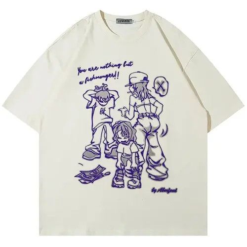Japanese Brand Cartoon Graphic Print T-Shirts Size US M / EU 48-50 / 2 - 4 Thumbnail