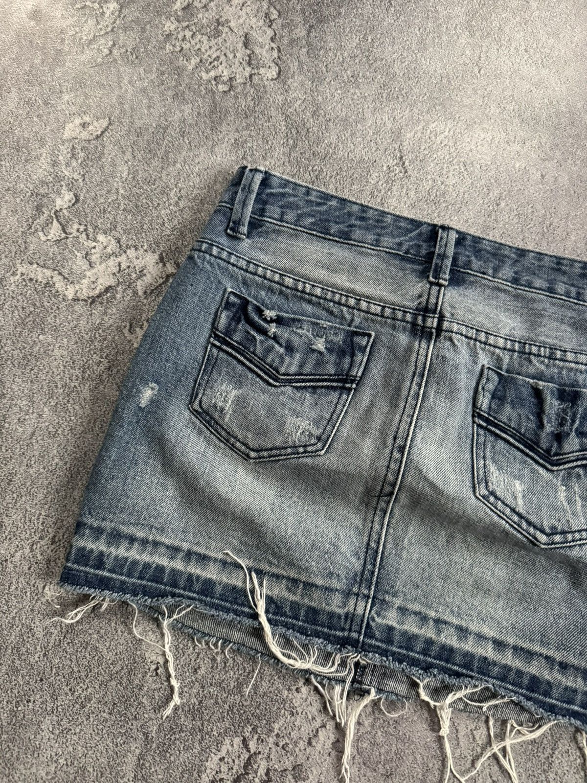 Japanese Brand Y2K avantgarde denim mini skirt hysteric glamour L.G.B. 90s Size 24" / US 00 / IT 34 - 7 Thumbnail