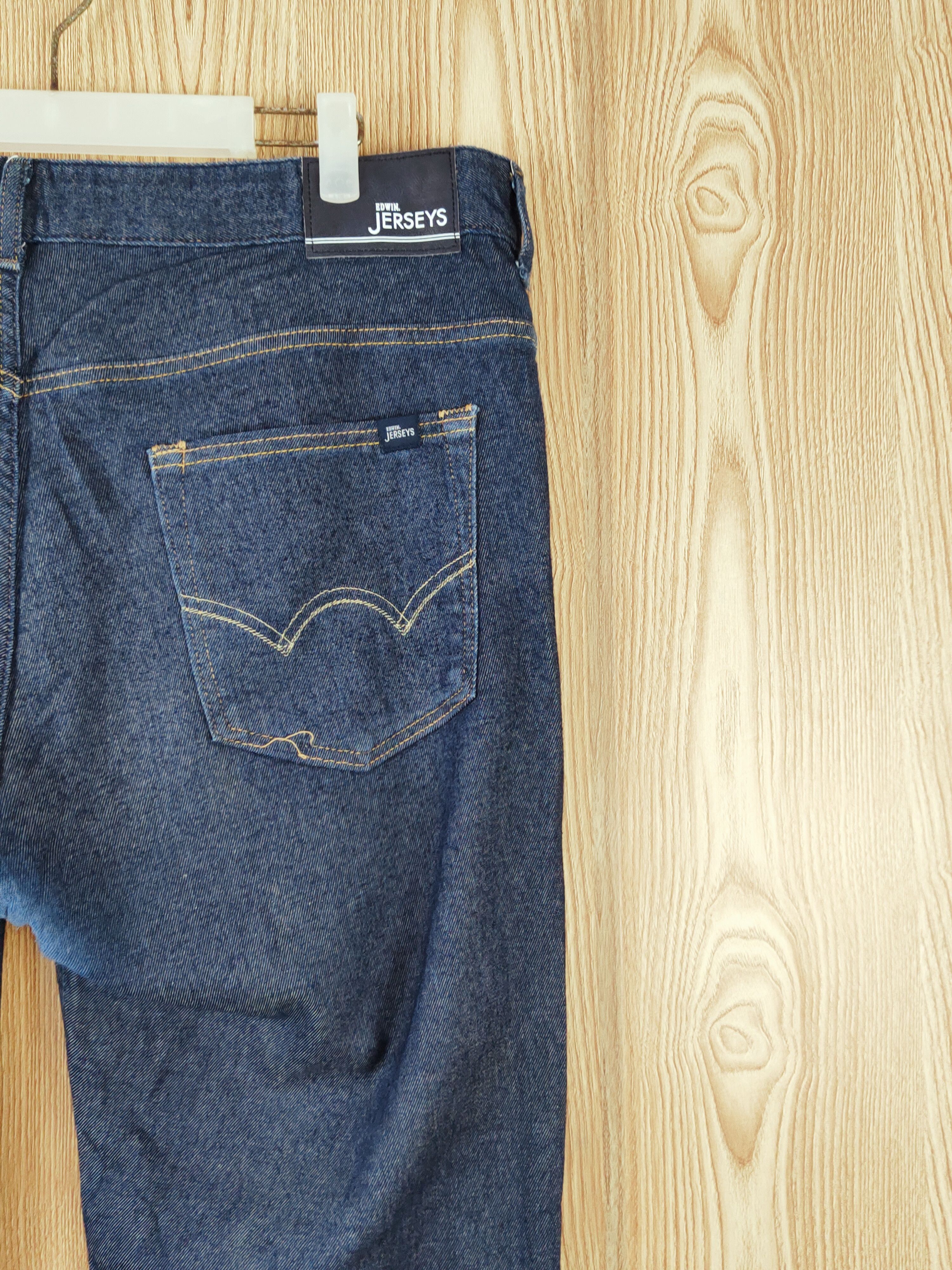 Edwin Edwin Jerseys Navy Distressed Ripped Soft Jeans #W937 Size US 38 / EU 54 - 12 Thumbnail