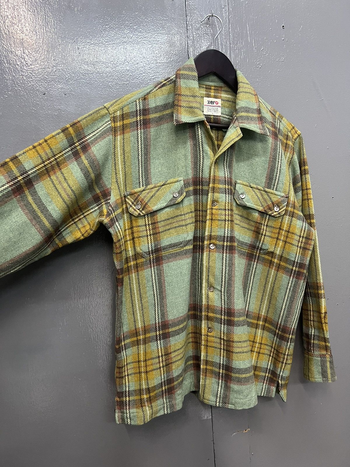 Vintage VINTAGE ZERO WOOL SHIRT BUTTON UP Size US L / EU 52-54 / 3 - 5 Thumbnail