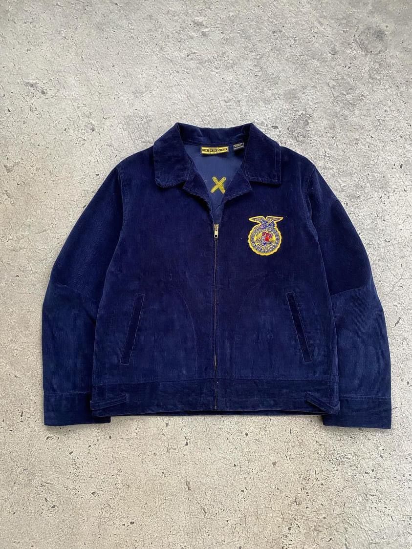 image of Varsity Jacket x Vintage Ffa Jacket Texas in Blue, Men's (Size XS)